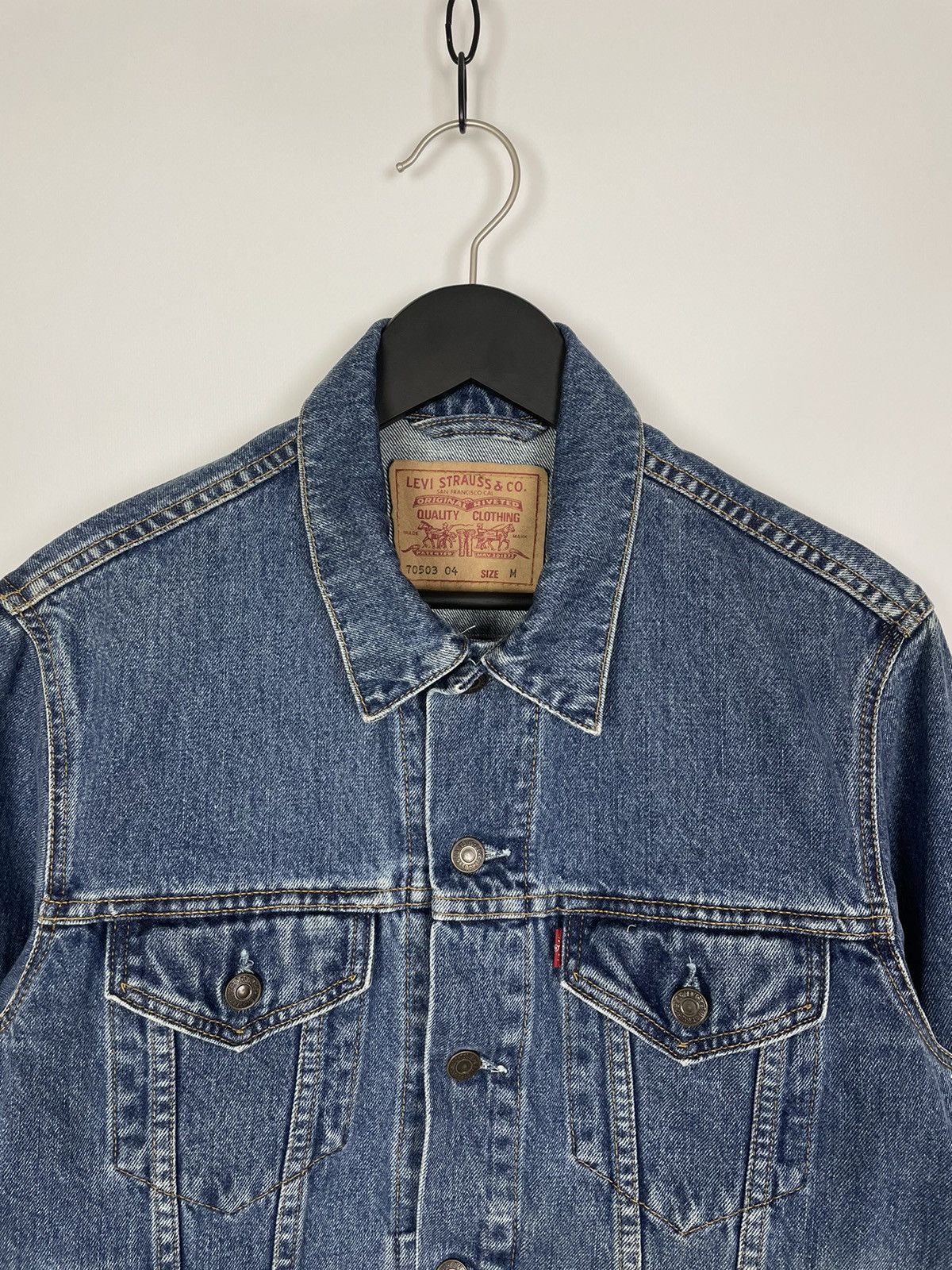 Levi's 1990's Vintage Levi's 70503 Denim Jacket Size US M / EU 48-50 / 2 - 4 Thumbnail
