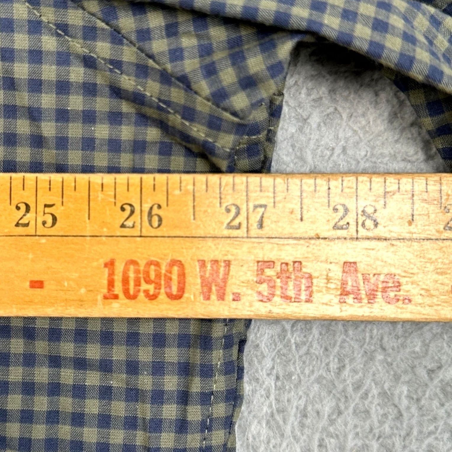 Bonobos BONOBOS Shirt Mens 3XL Navy Green Button Down Gingham Check Stretch Pocket Big & Tall Long Sleeve Collared Button-Down Casual Workwear Size US XXL / EU 58 / 5 - 6 Thumbnail