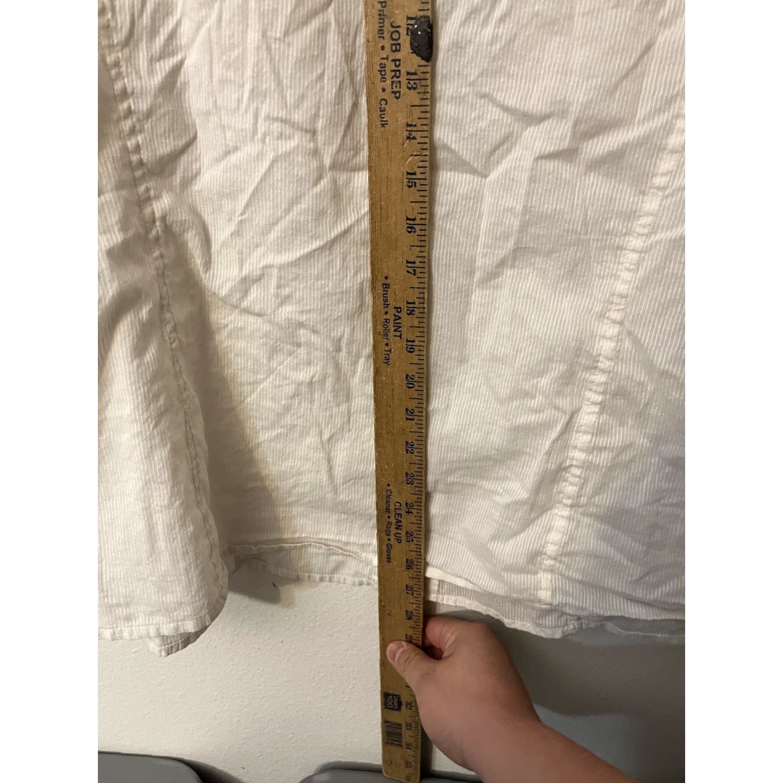 Jones New York VINTAGE Jones New York Signature White Striped Button-Down Top Womens Plus Size 2X Casual Cotton Size XXL / US 16-18 / IT 52-54 - 4 Thumbnail