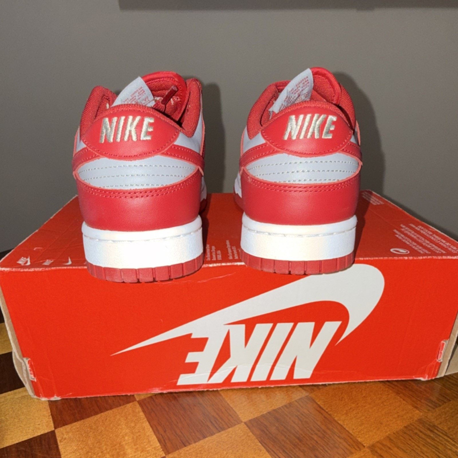 Nike Nike Dunk Low UNLV 2021 Medium Grey Varsity Red SIZE 7.5M Size US 7.5 / EU 40-41 - 4 Thumbnail