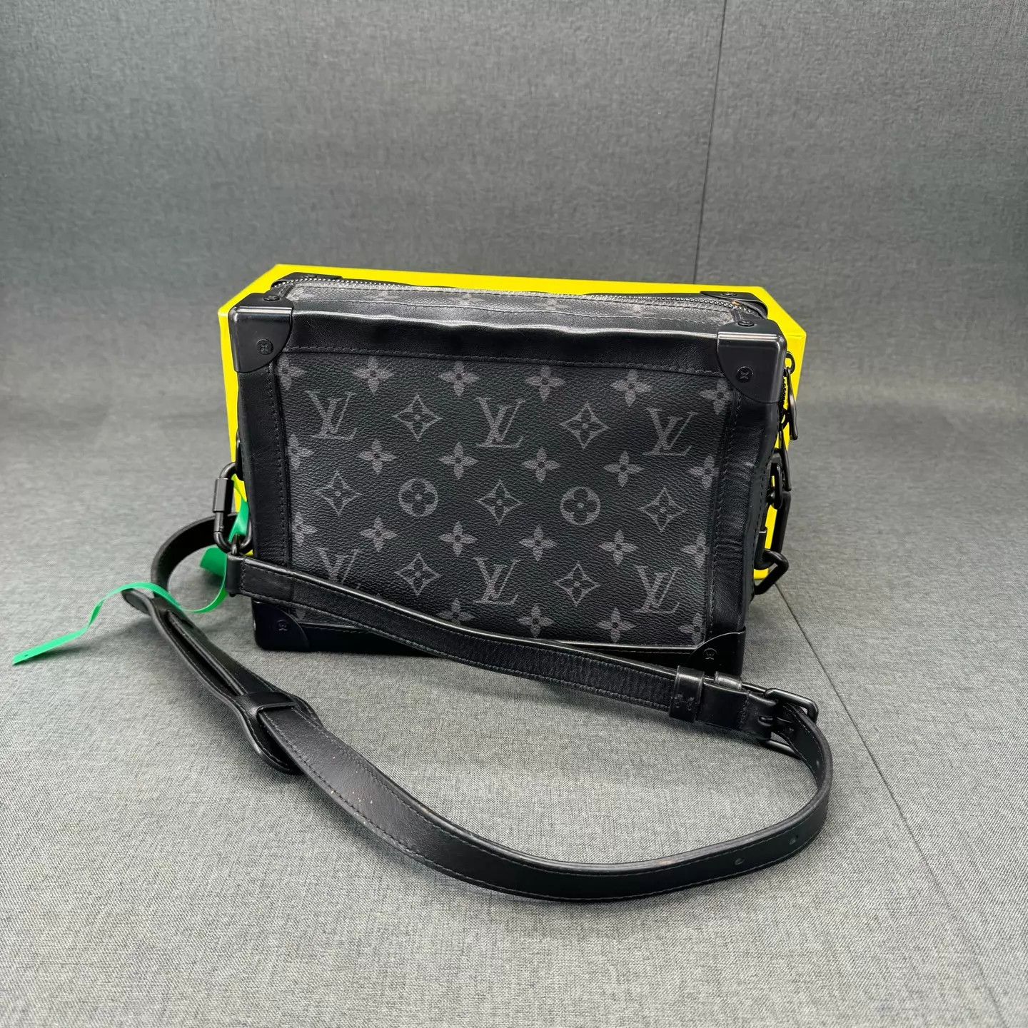 Louis Vuitton LV SOFT TRUNK Black Box Bag Worn Bottom Hardware Size ONE SIZE - 1 Thumbnail