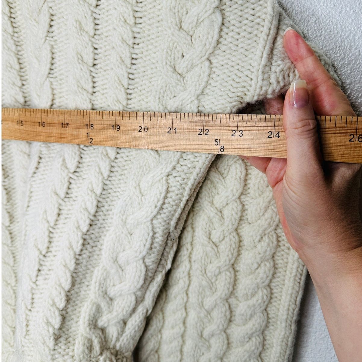 Other Tempest & Bentley Cream Chunky Wool Long Sleeve Sweater M Size M / US 6-8 / IT 42-44 - 13 Thumbnail