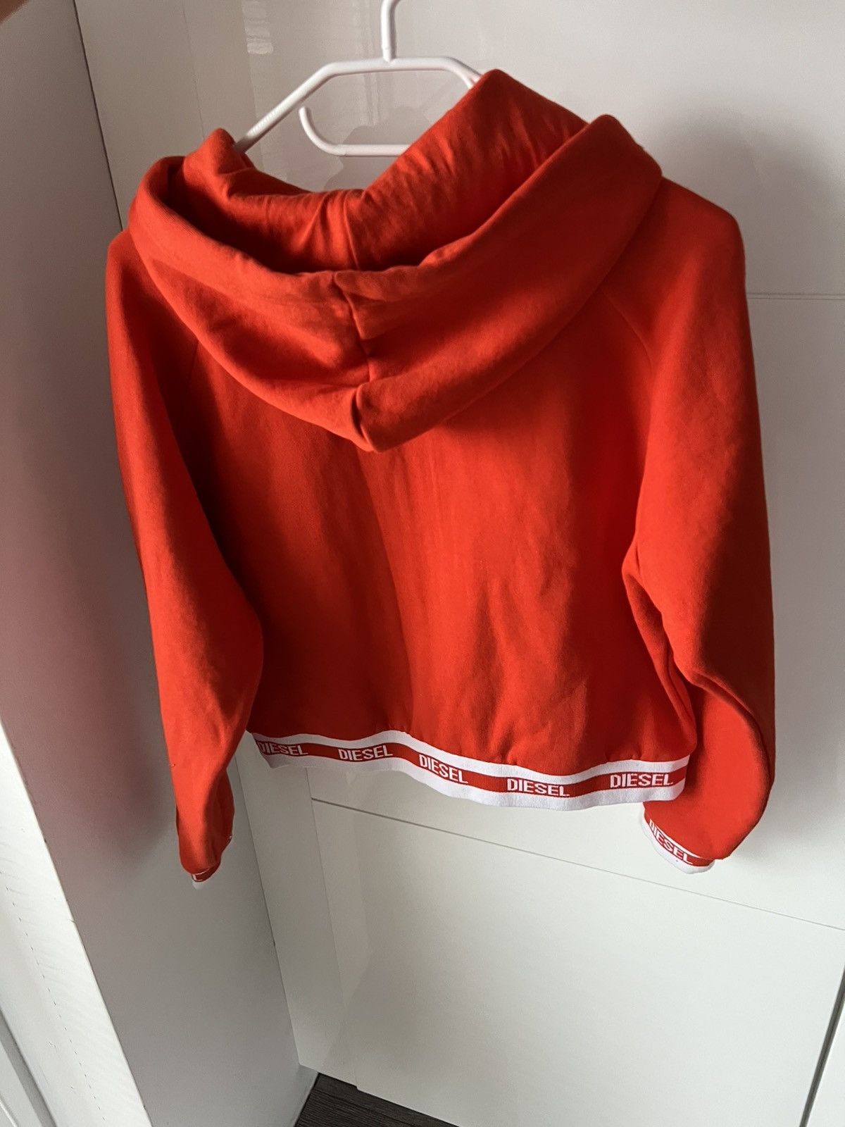 Diesel Diesel Orange Mongram Crop Top Women’s Streetwear Hoodie Size S / US 4 / IT 40 - 3 Thumbnail