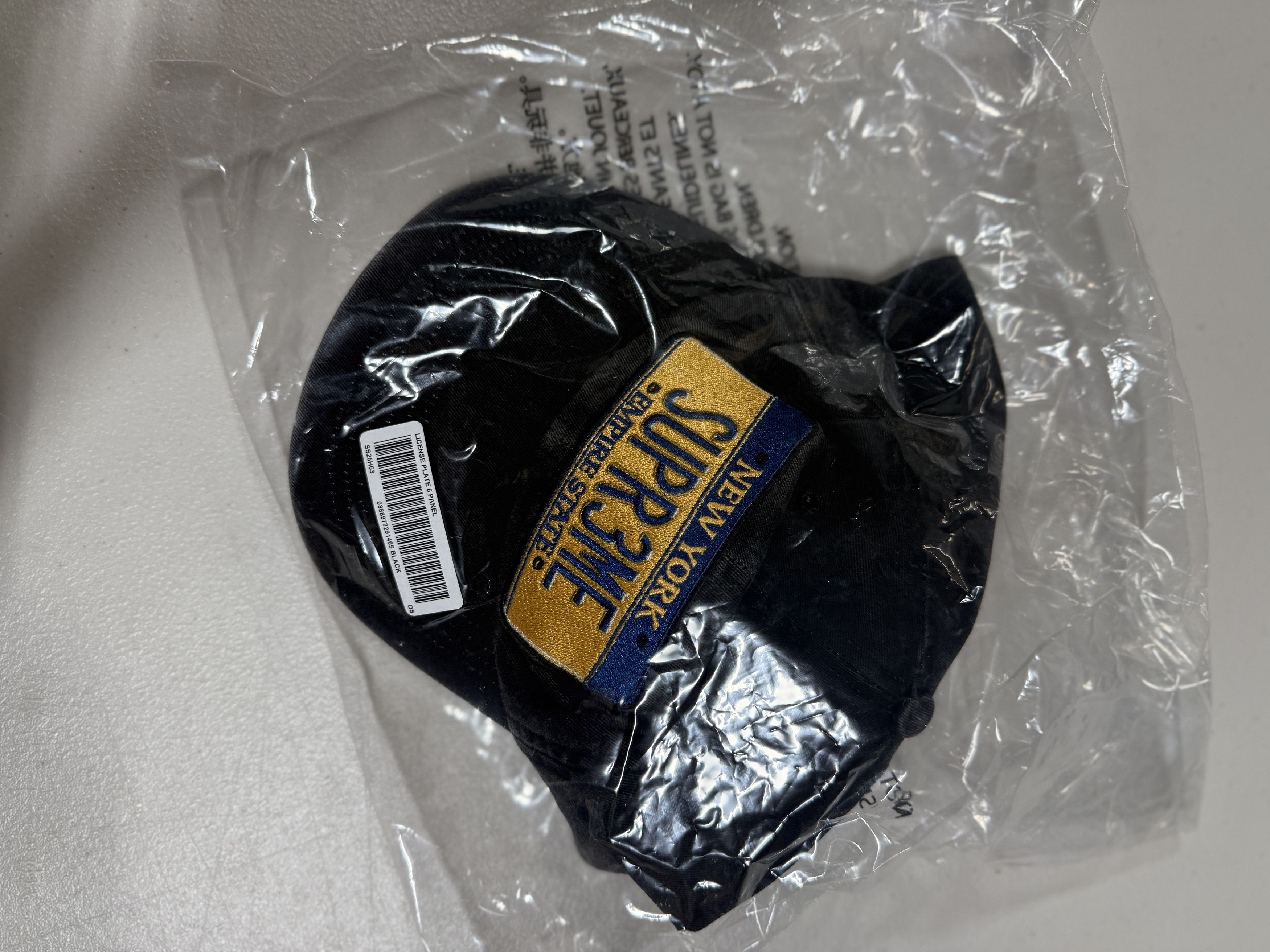 supreme License Plate 6-Panel ブラック Supreme License Plate 6-Panel 