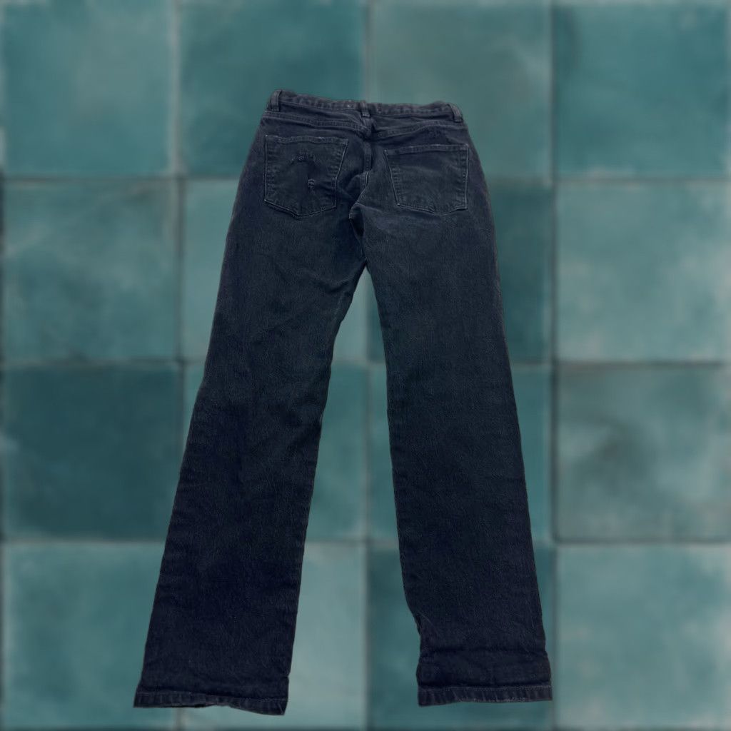 Vintage We The Free Free People Jeans Women’s 25 Black High Rise Distressed Bohemian Straight Mens? Size 42" / US 20 - 1 Thumbnail