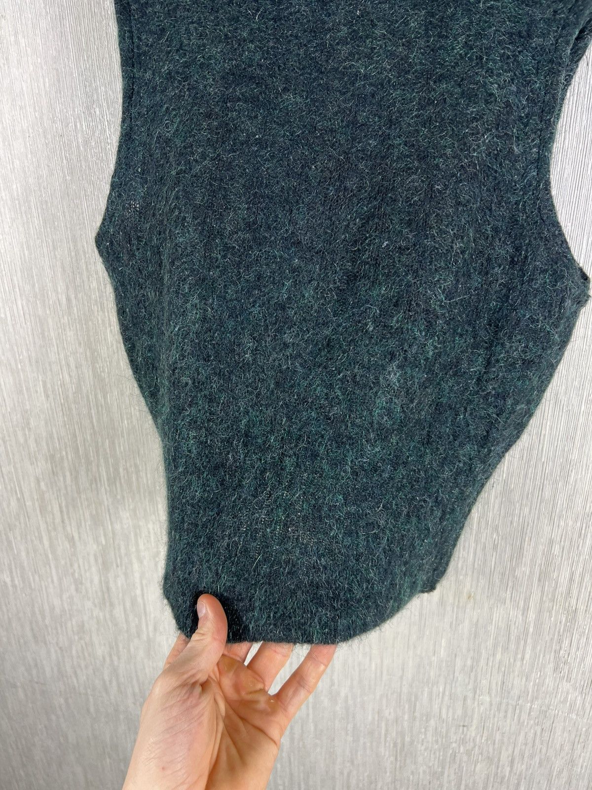 Acne Studios Acne studios wool mohair dark green vest sweater sleeveless Size S / US 4 / IT 40 - 13 Thumbnail