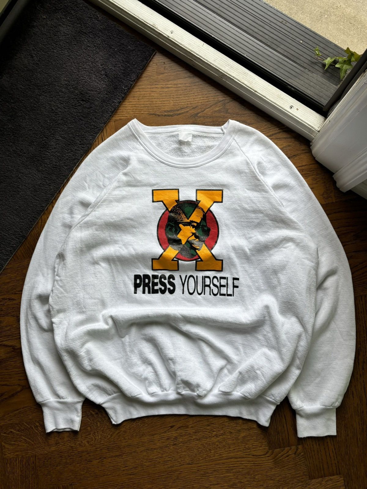 Rap Tees × Vintage Vintage Malcom X Xpress Yourself Crewneck Civil Rights 70s Size US M / EU 48-50 / 2 - 2 Thumbnail