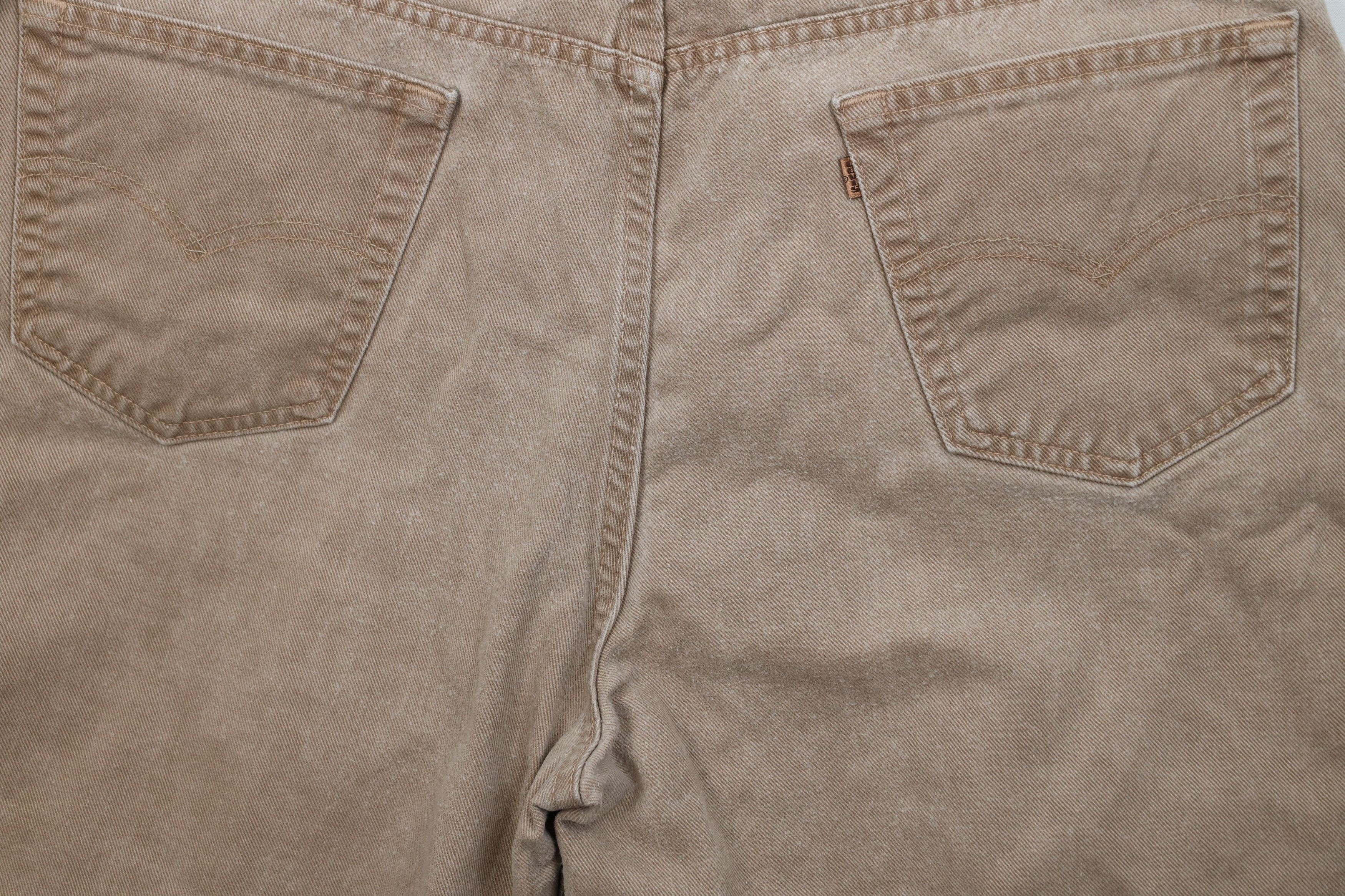 Levi's Vintage 90s Levis Loose Denim Jean Shorts Brown Cotton USA Size US 42 / EU 58 - 13 Thumbnail