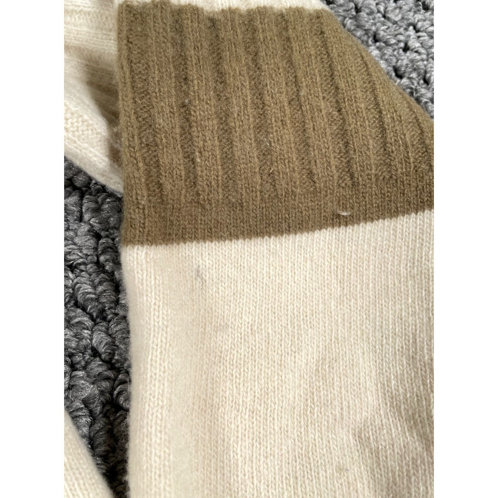 Vintage VINTAGE 80s Monte Carlo Lambs Wool Geometric Abstract Pattern Sweater Mens Small Ivory Size US S / EU 44-46 / 1 - 7 Thumbnail