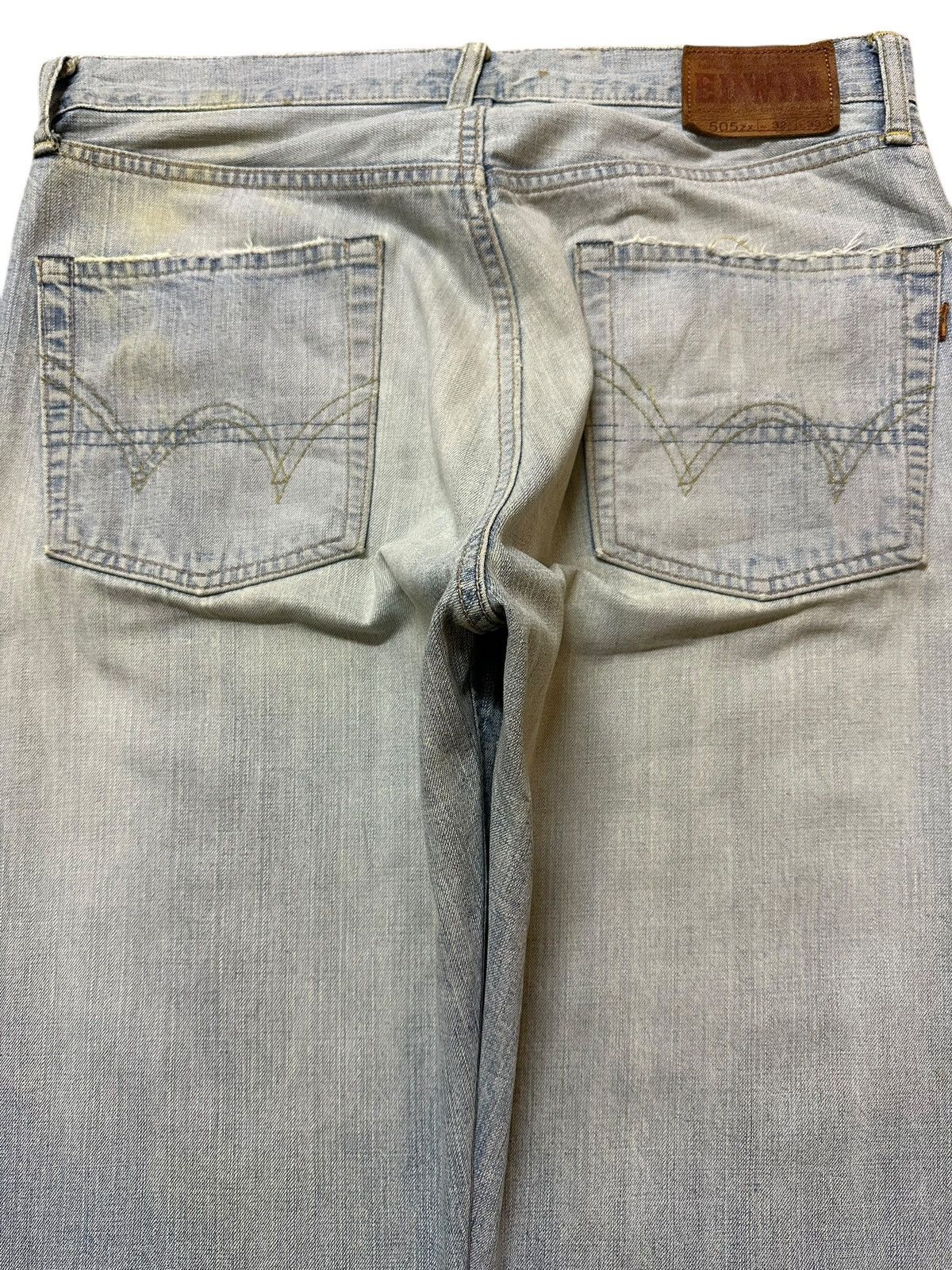 Edwin Vintage Edwin 505zx Light Faded Wash Style Baggy Jeans Size US 32 / EU 48 - 5 Thumbnail