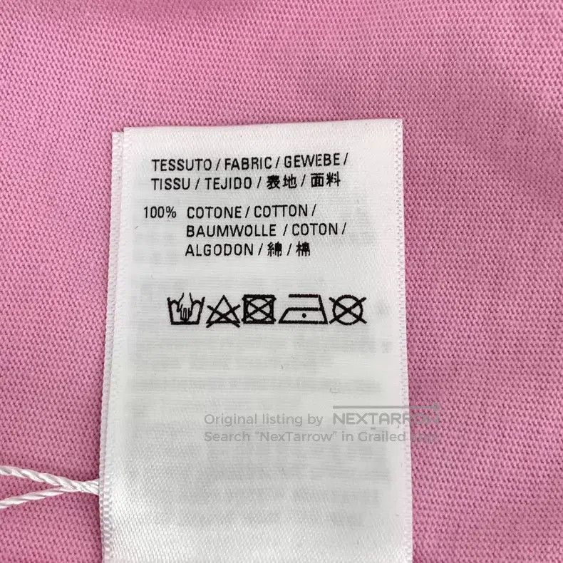 Balenciaga Balenciaga Pink logo letter printed cotton round neck shor Size US XS / EU 42 / 0 - 7 Thumbnail