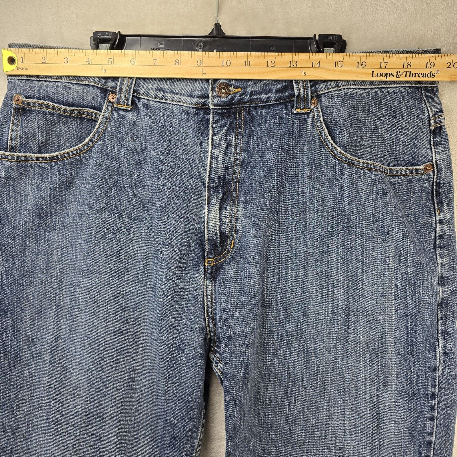 Anchor Blue Vintage Anchor Blue Jeans Mens 38x30 Blue Baggy Wide Leg Y2K Size US 38 / EU 54 - 9 Thumbnail