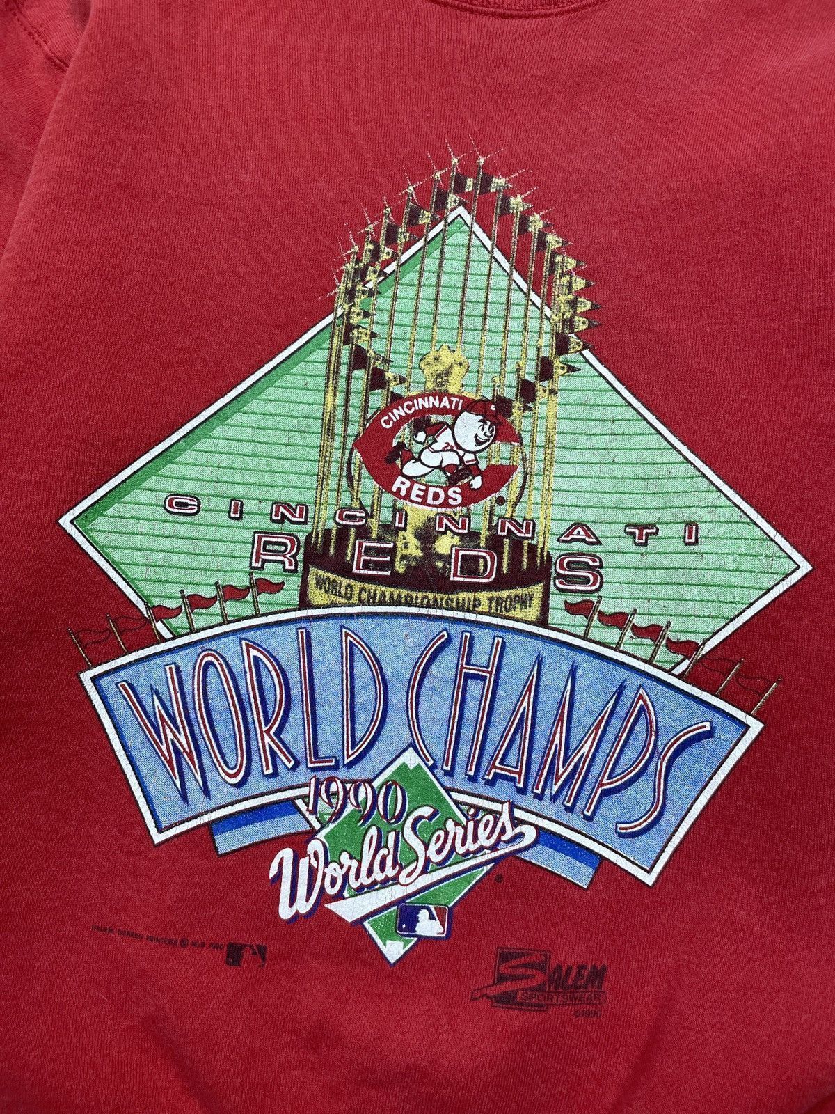 MLB Vintage 1990 Cincinnati reds world champion sweatshirt Size US S / EU 44-46 / 1 - 5 Thumbnail