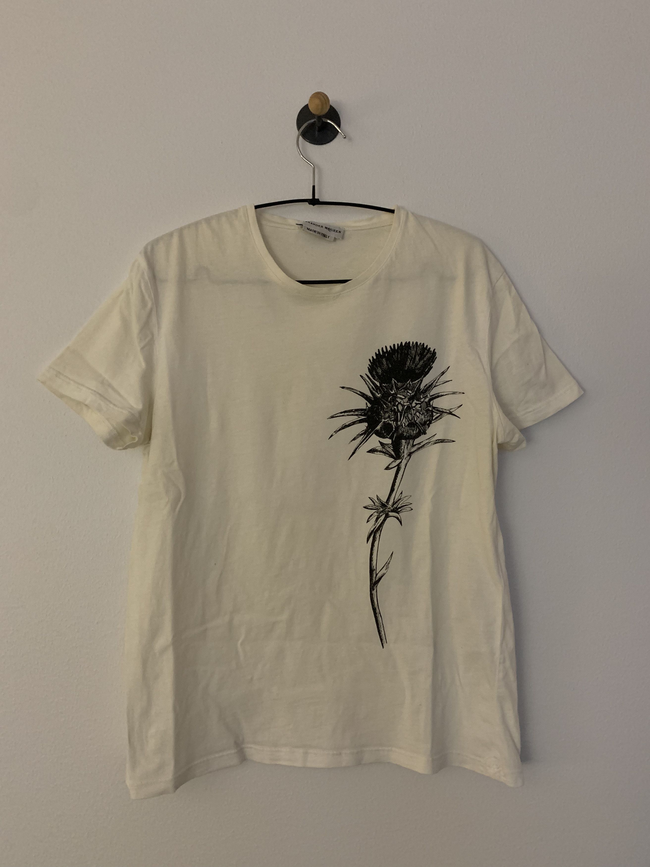 Alexander McQueen Alexander McQueen Slim-Fit Thistle-Print T-Shirt Size US S / EU 44-46 / 1 - 1 Thumbnail