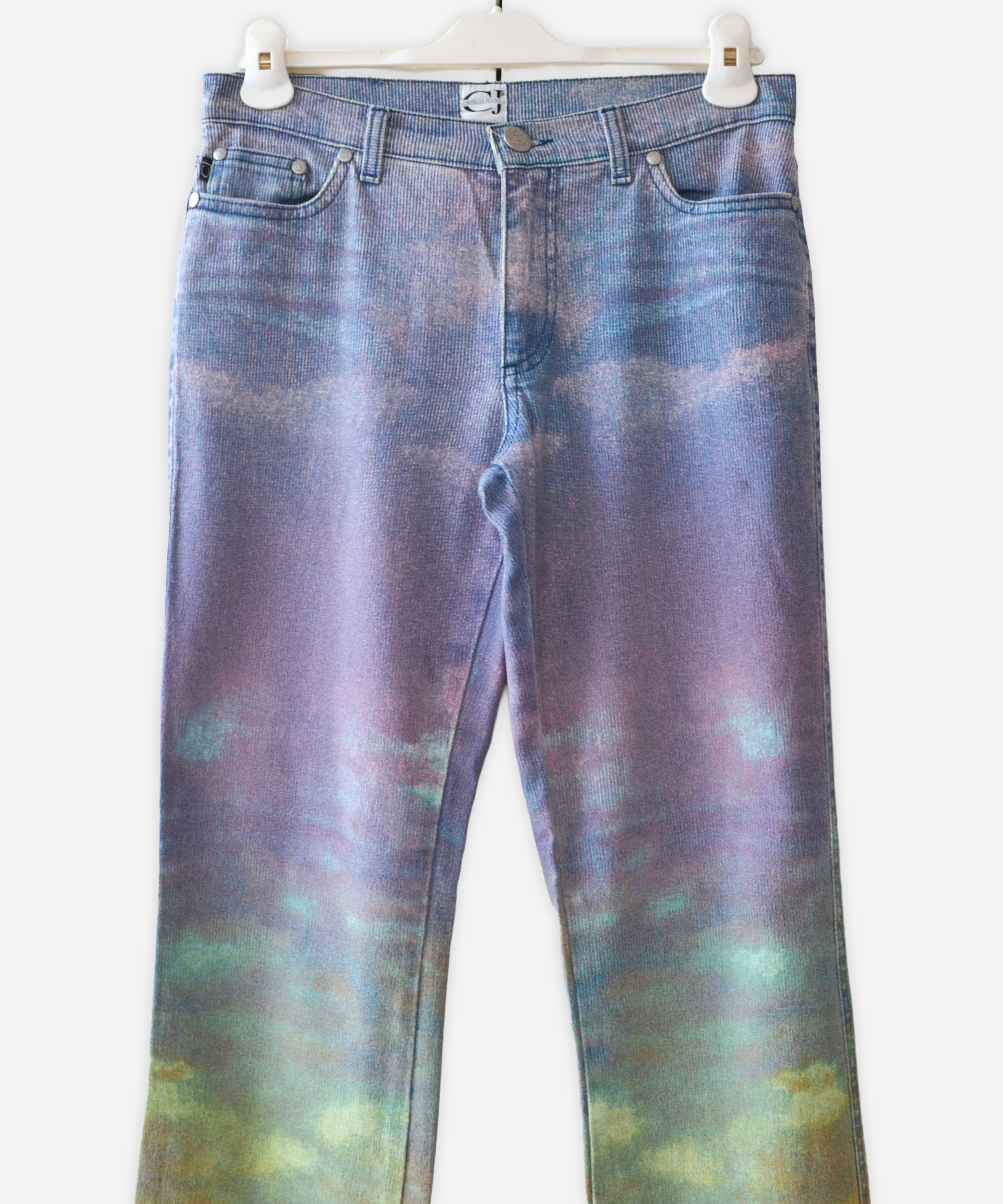 Roberto Cavalli ROBERTO CAVALLI Jeans Printed Purple Womens Vintage Pants Size 27" / US 4 / IT 40 - 4 Thumbnail
