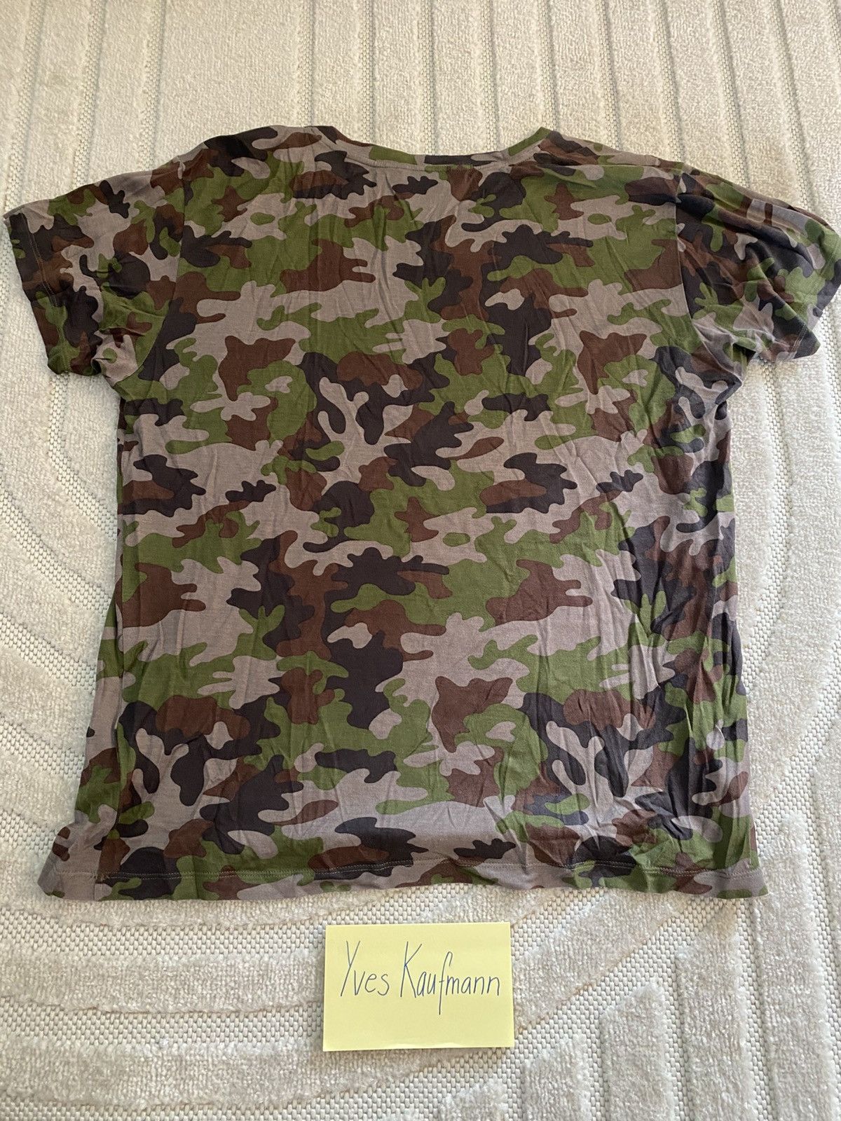 Saint Laurent Paris Saint Laurent Paris Camo Over Printed Camo T-Shirt (Size L) Size US L / EU 52-54 / 3 - 2 Thumbnail