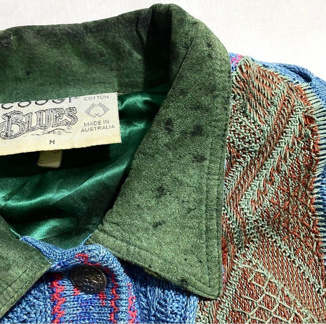 Coogi Rare Vintage Coogi Blues Knitted Boxy Jacket Size US M / EU 48-50 / 2 - 4 Thumbnail