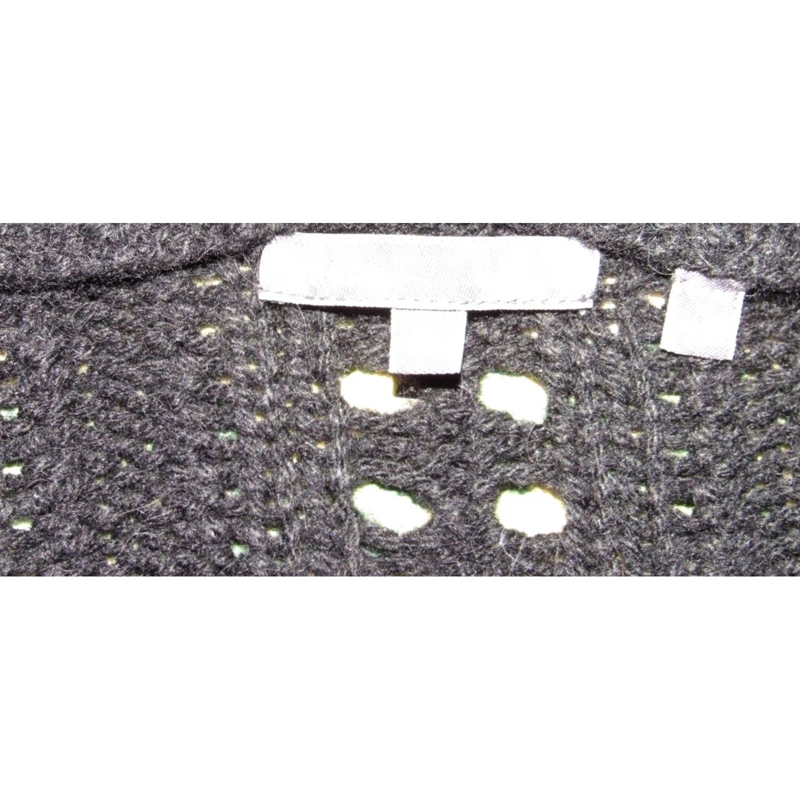 Vince Womens VINCE Black Wool Arcylic Alpaca Blend Cableknit Hooded Sweater Small S Size S / US 4 / IT 40 - 4 Thumbnail