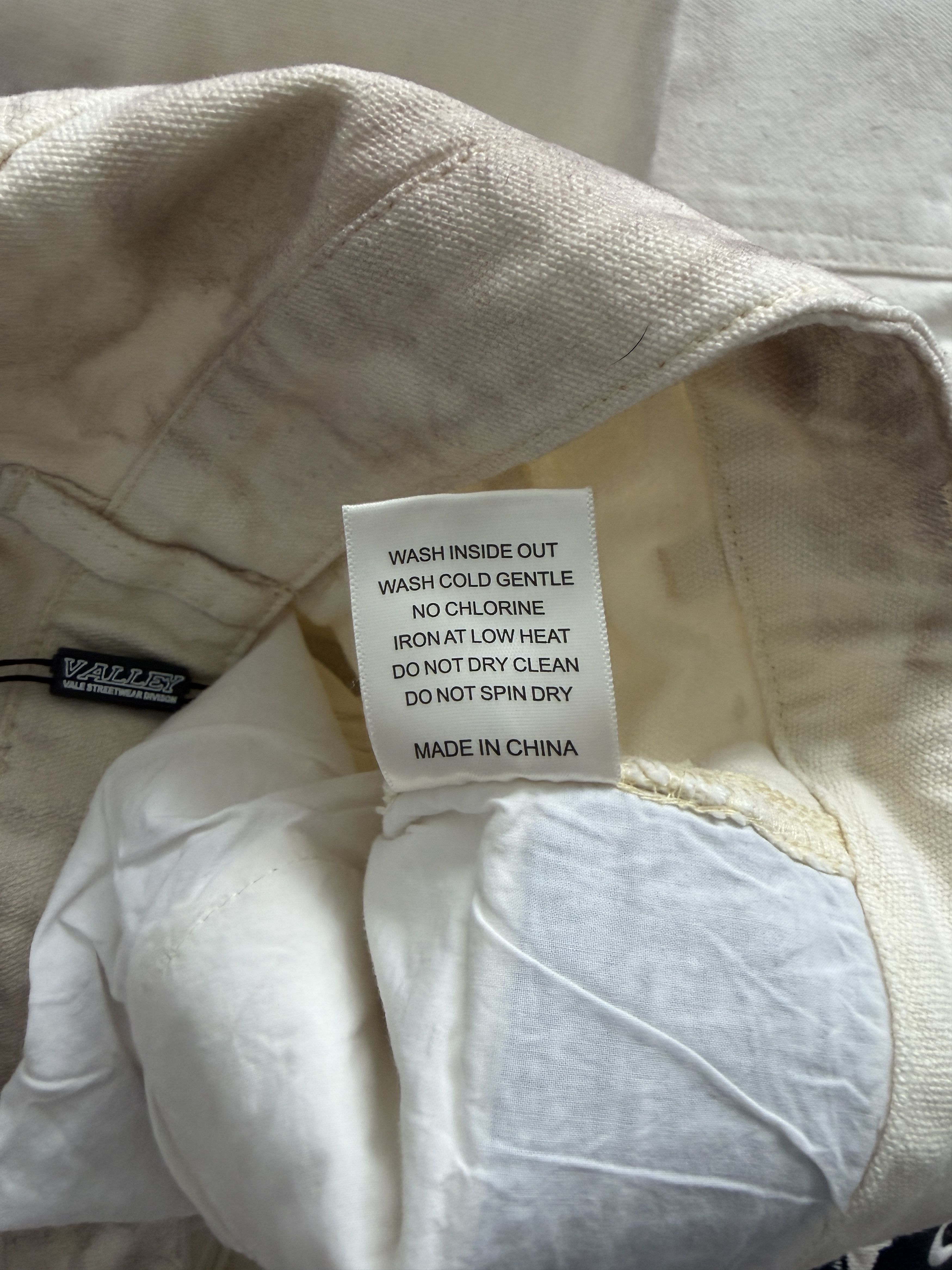 Vale Vale Forever Cream 1980s Painters Pants Off-White Size US 30 / EU 46 - 8 Thumbnail