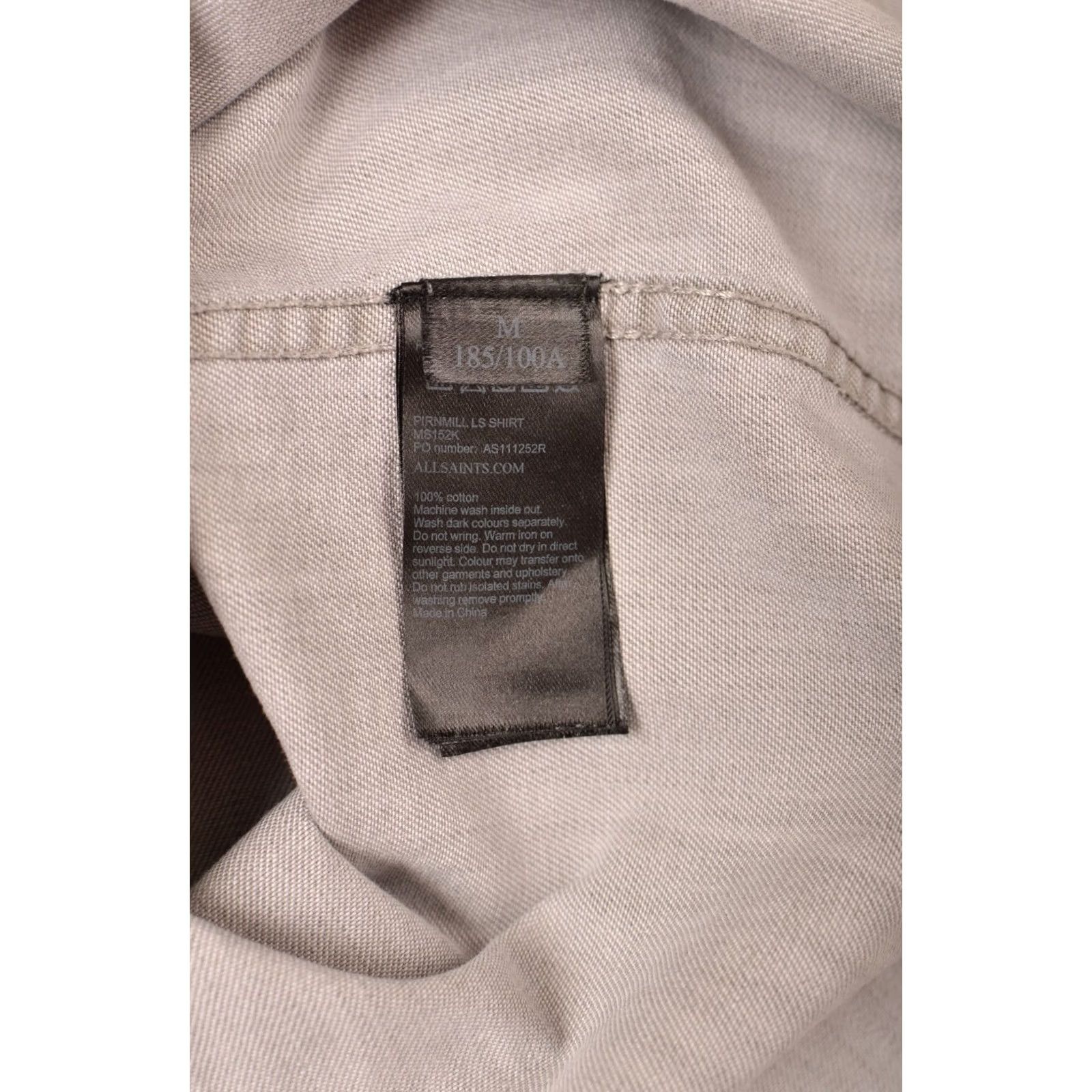 Allsaints AllSaints Pirnmill LS Shirt Denim Button-Up Corduroy Collar M Gray Mens Shirt Size US M / EU 48-50 / 2 - 6 Thumbnail