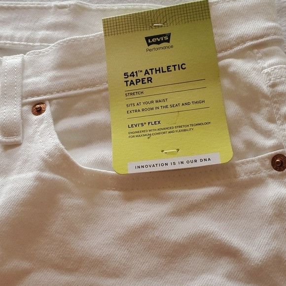 Levi's Levi's 541 Flex Athletic Taper Stretch White Sz. 46x28 Jeans Size US 44 / EU 60 - 2 Thumbnail