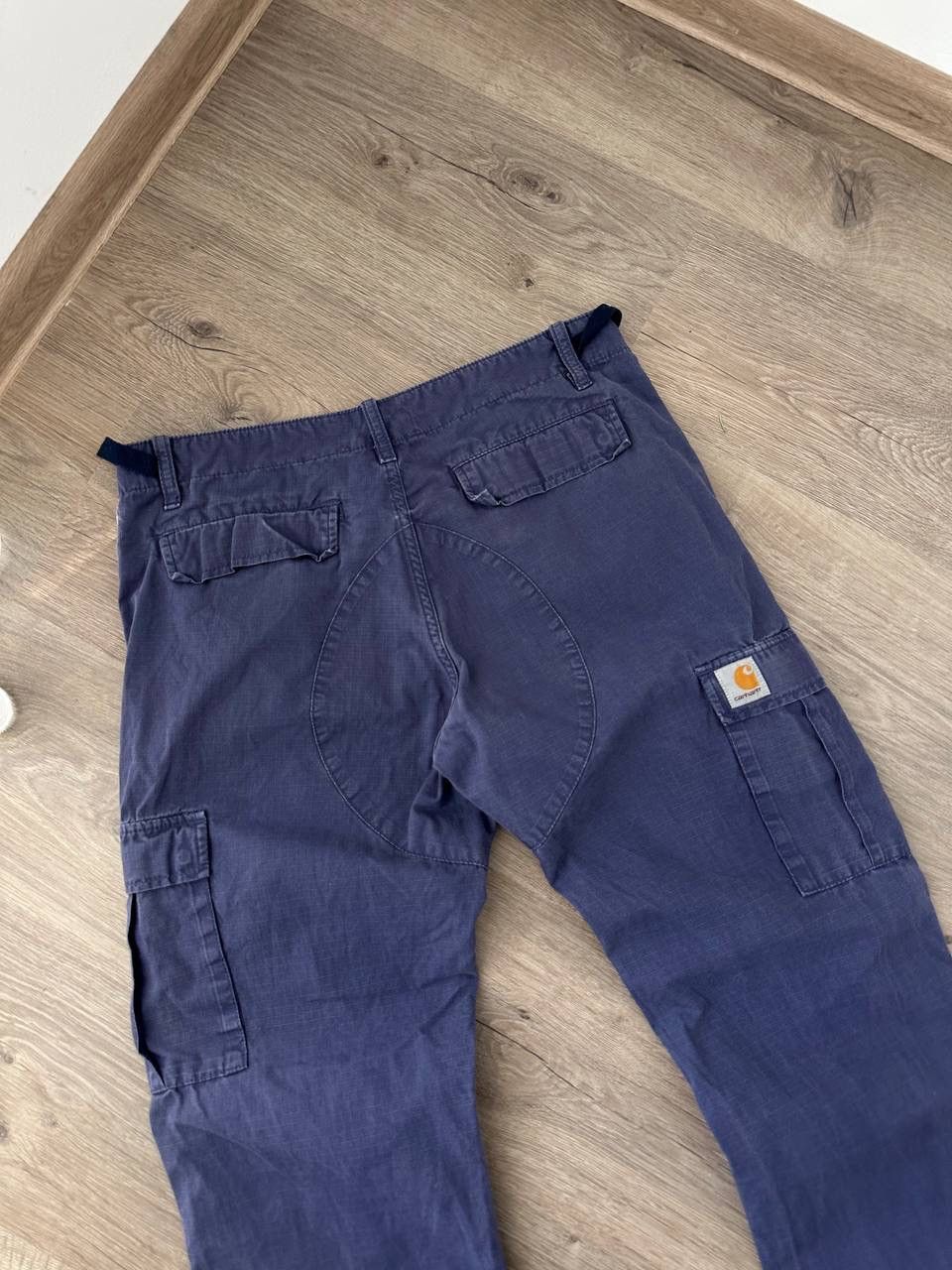 Carhartt × Carhartt Wip × Vintage Vintage Carhartt Aviation Blue Cargo Pants Size US 32 / EU 48 - 8 Thumbnail