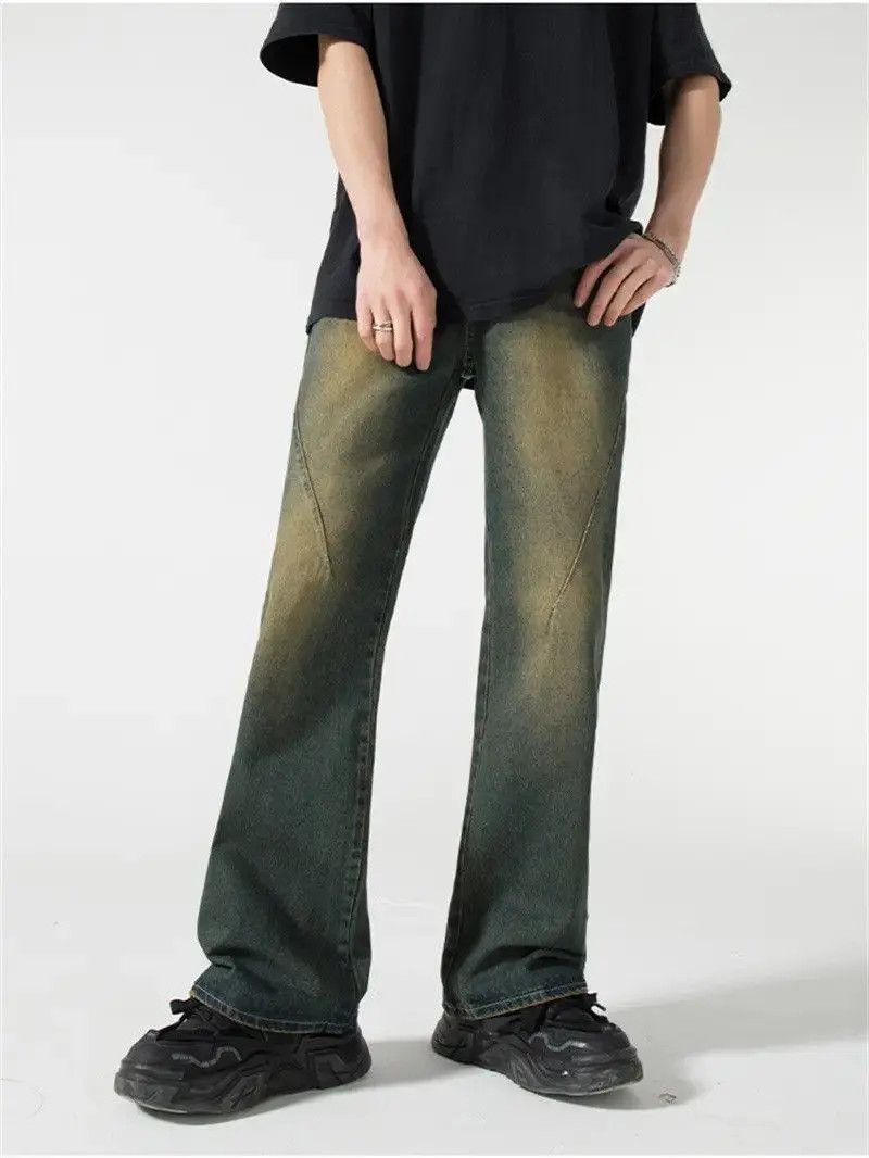 Japanese Brand Retro loose wide leg tie dye jeans Size US 30 / EU 46 - 5 Thumbnail
