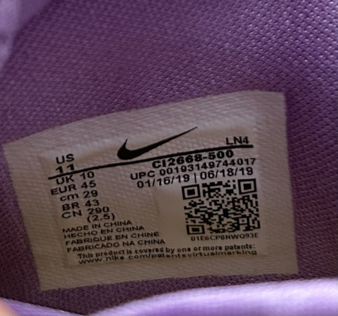NBA NIKE LEBRON 16 XVI ATOMIC PURPLE Size US 11 / EU 44 - 8 Thumbnail