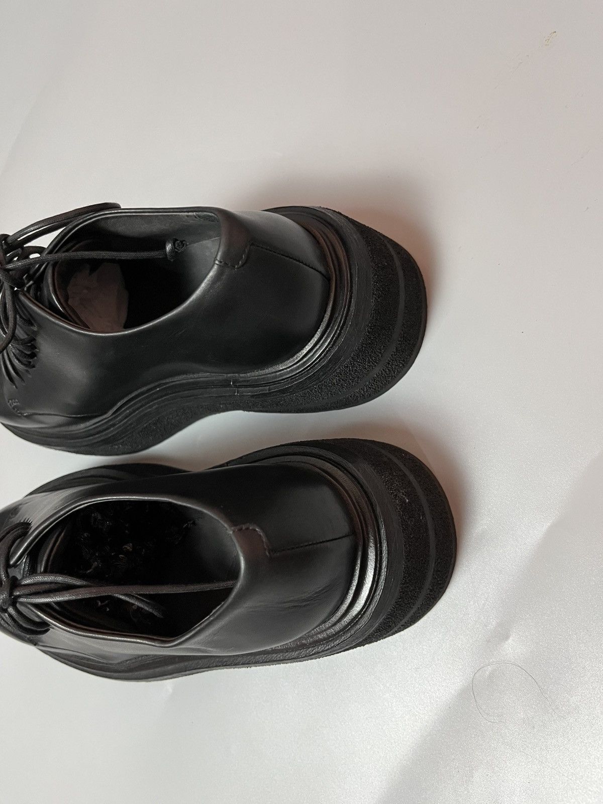 Marsell Marsèll lace up derby leather black shoes Size US 6.5 / IT 36.5 - 6 Thumbnail