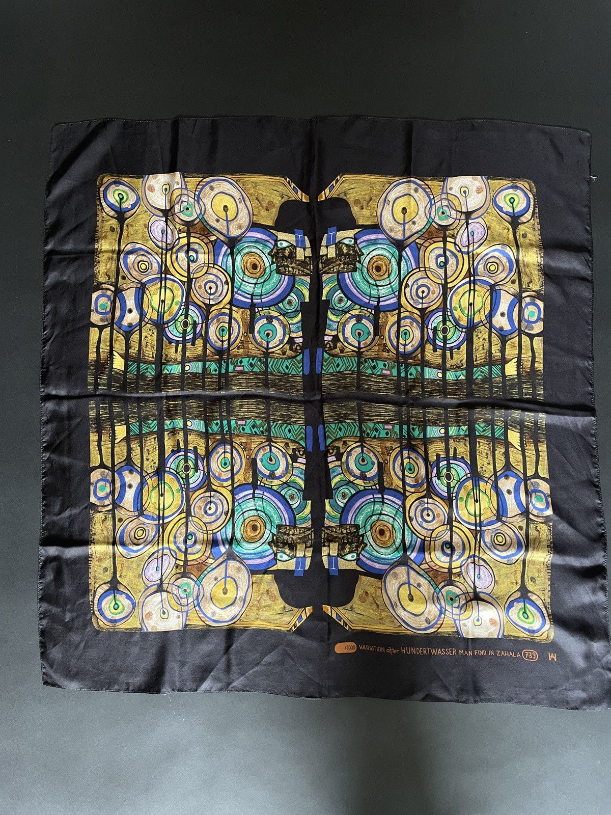 Other Hundertwasser Silk Scarf Size ONE SIZE - 1 Thumbnail