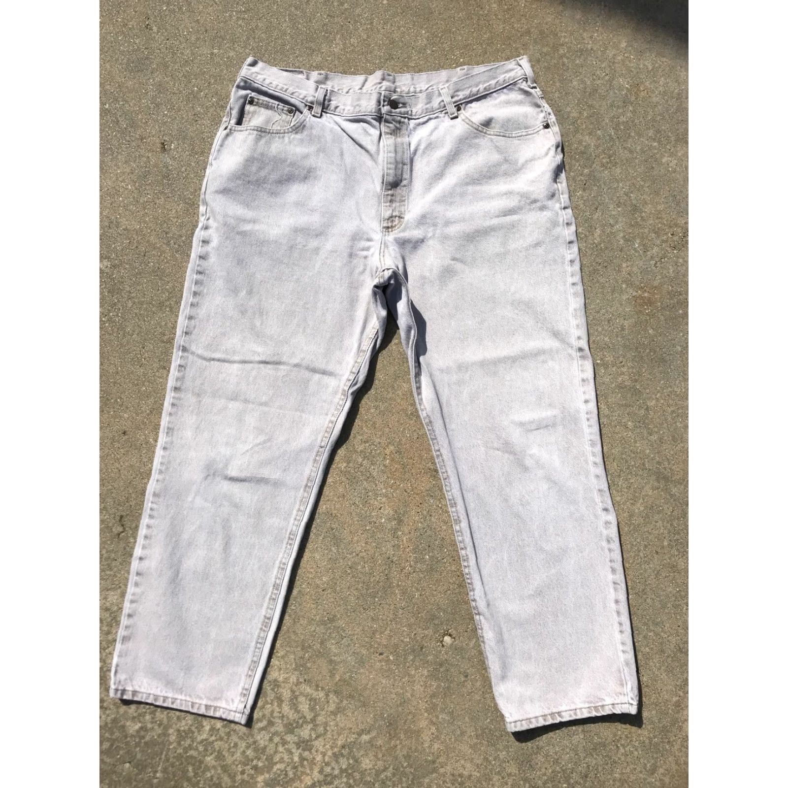 Lee VINTAGE 90s Lee Riders Denim Jeans Khaki Men's Regular Size 42 x 30 Union Made USA Size US 42 / EU 58 - 3 Thumbnail