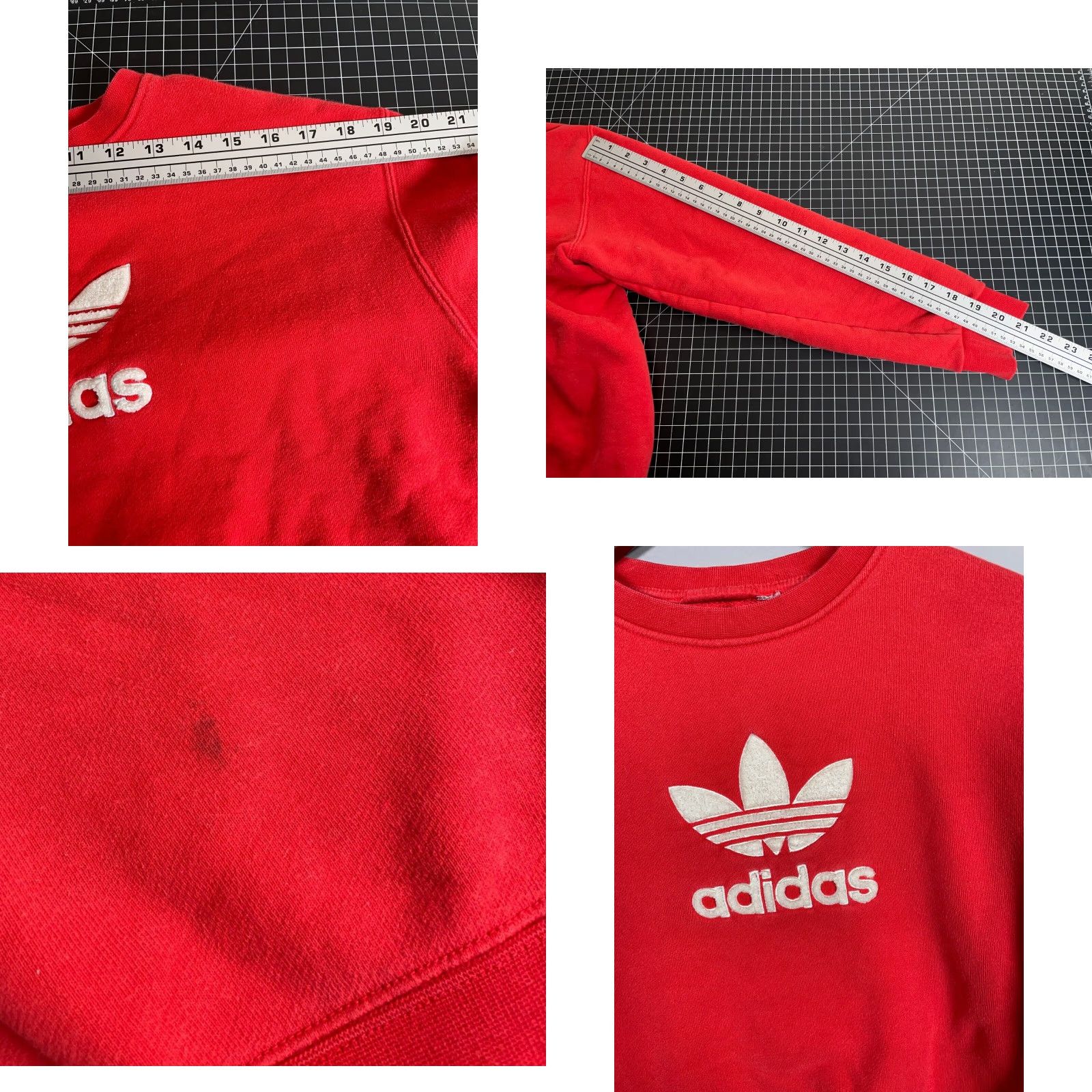 Adidas VINTAGE adidas Crewneck Sweatshirt Men Small Red Heavyweight 90s Skate Retro Embroidered Size US S / EU 44-46 / 1 - 8 Thumbnail