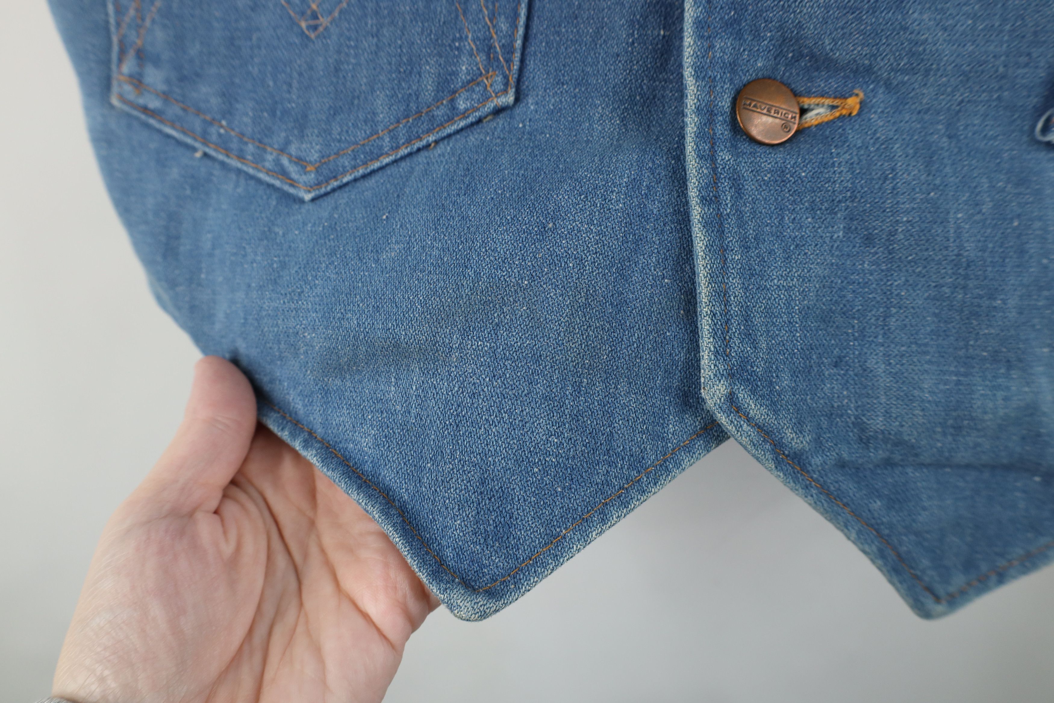 Vintage Vintage 60s 70s Streetwear Lined Denim Vest Jacket USA Size US M / EU 48-50 / 2 - 7 Thumbnail