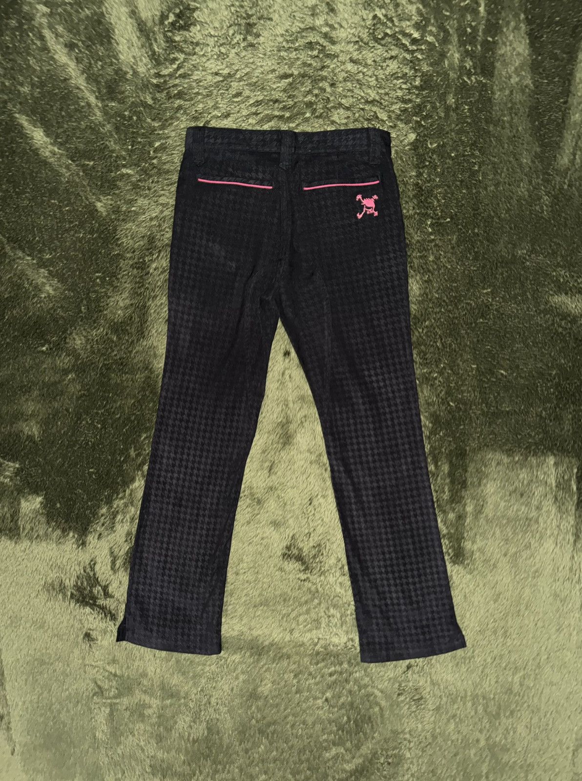 Oakley [30] Oakley Japan Houndstooth Skull Bootcut Pants Black Size US 30 / EU 46 - 7 Thumbnail