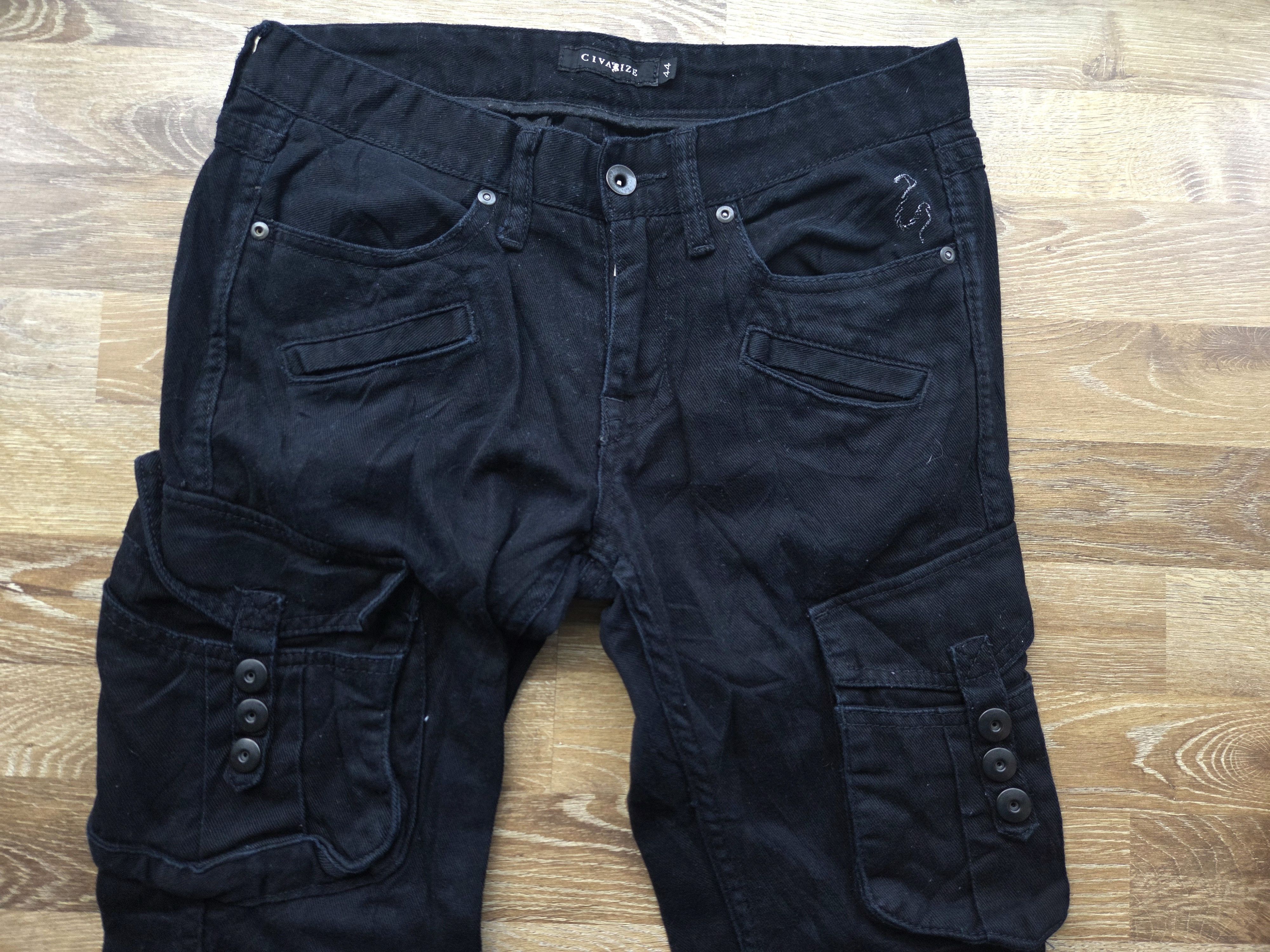 CIVARIZE Vtg y2k Civarize Tactical Cargo Pocket Utility Pants Bondage Size US 28 / EU 44 - 3 Thumbnail