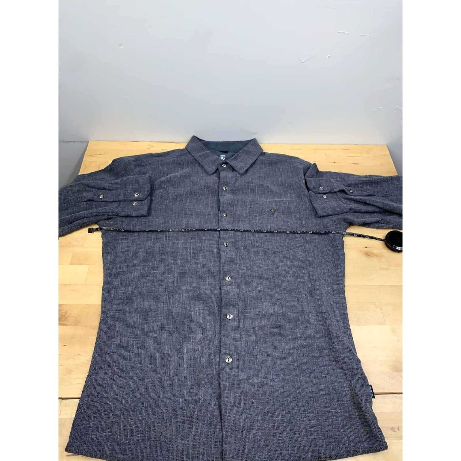 Vintage Kuhl Shirt Mens M Gray Uproar Five Panel Long Sleeve Waffle Casual Outdoor #9608 Size US M / EU 48-50 / 2 - 7 Thumbnail