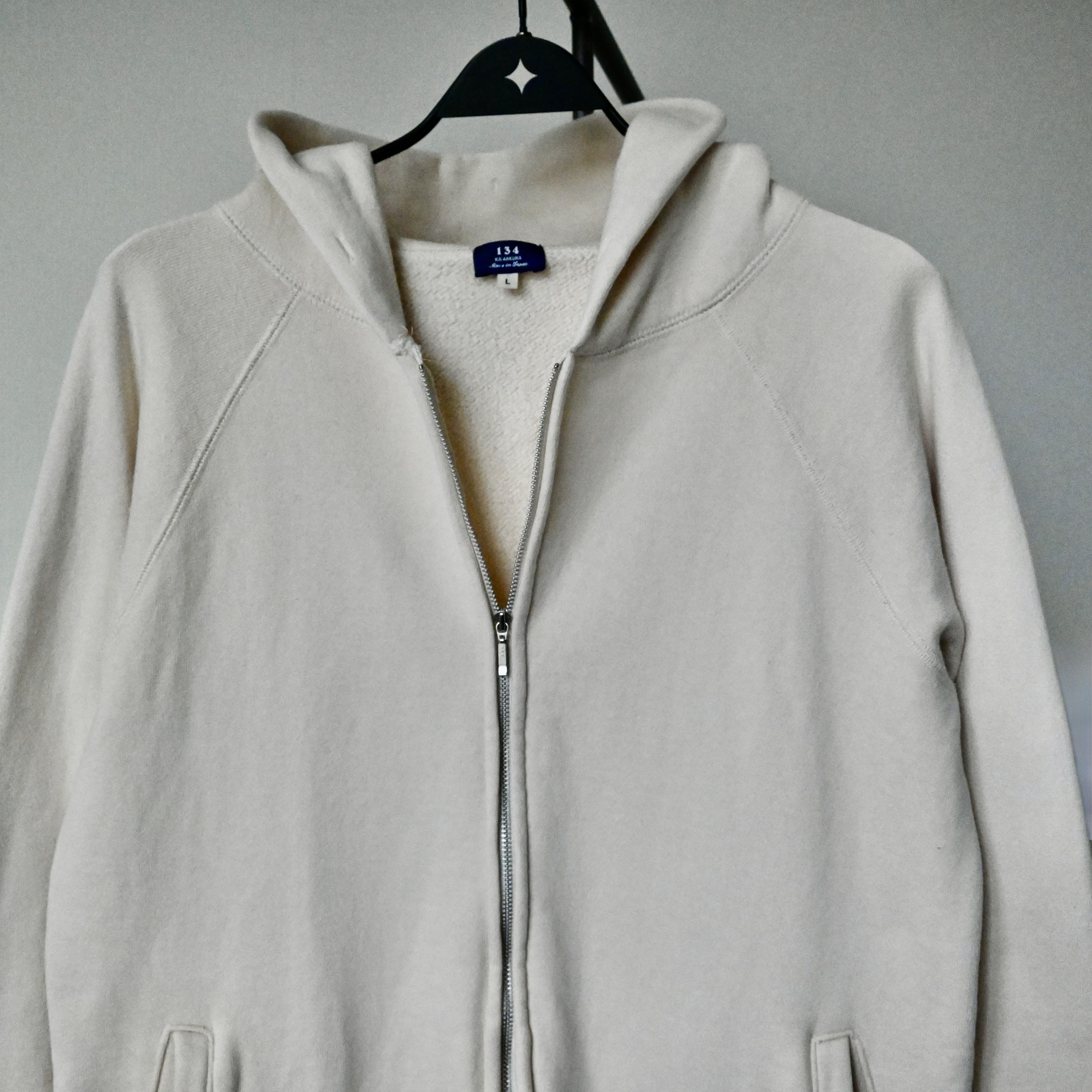 Japanese Brand 134 Kamakura loop-wheeled cotton zip-up hoodie made in Japan Size US L / EU 52-54 / 3 - 5 Thumbnail