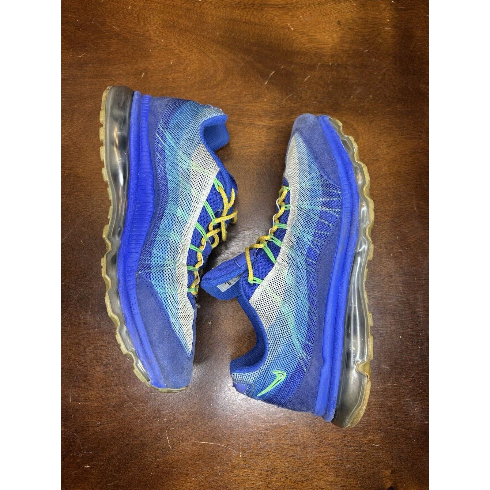 Nike 2012 Nike LIVESTRONG Air Max 95 Dynamic Flywire 'Hyper Blue' Size US 13 / EU 46 - 4 Thumbnail