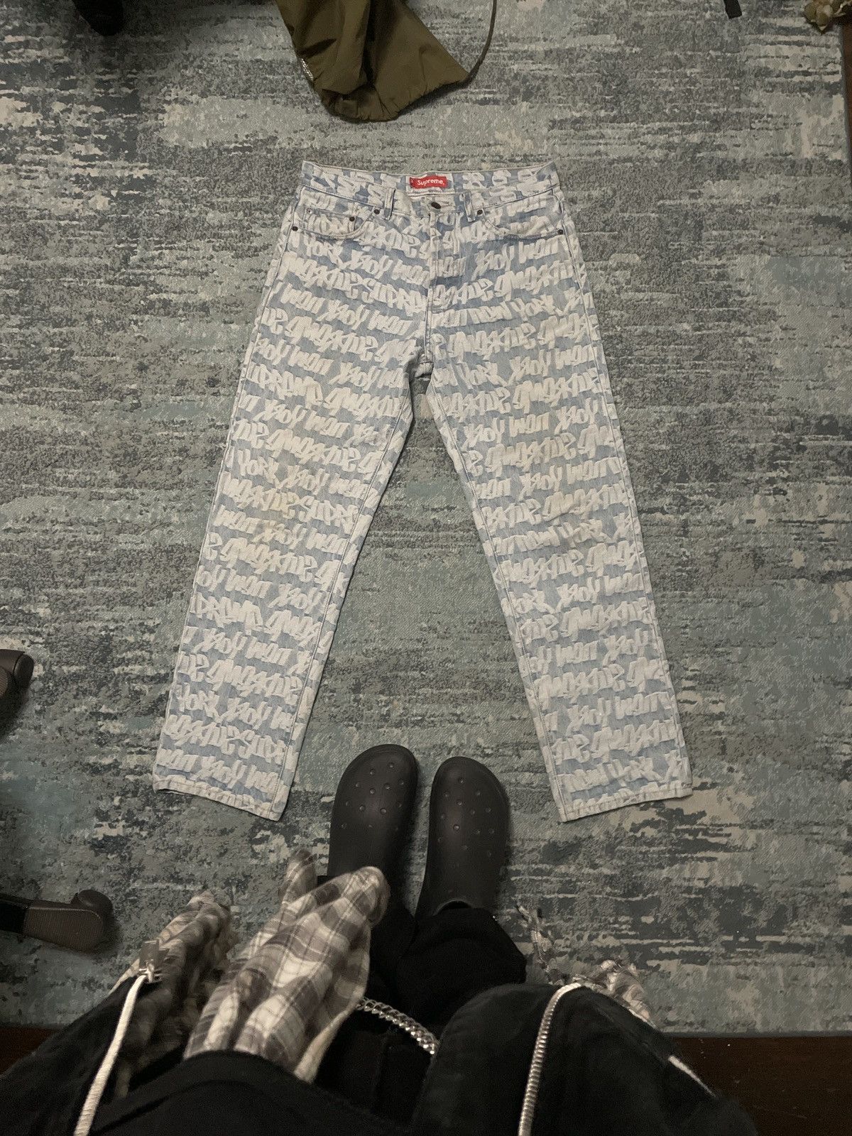 Supreme Supreme Fat Tip Jacquard Regular Jean | Grailed