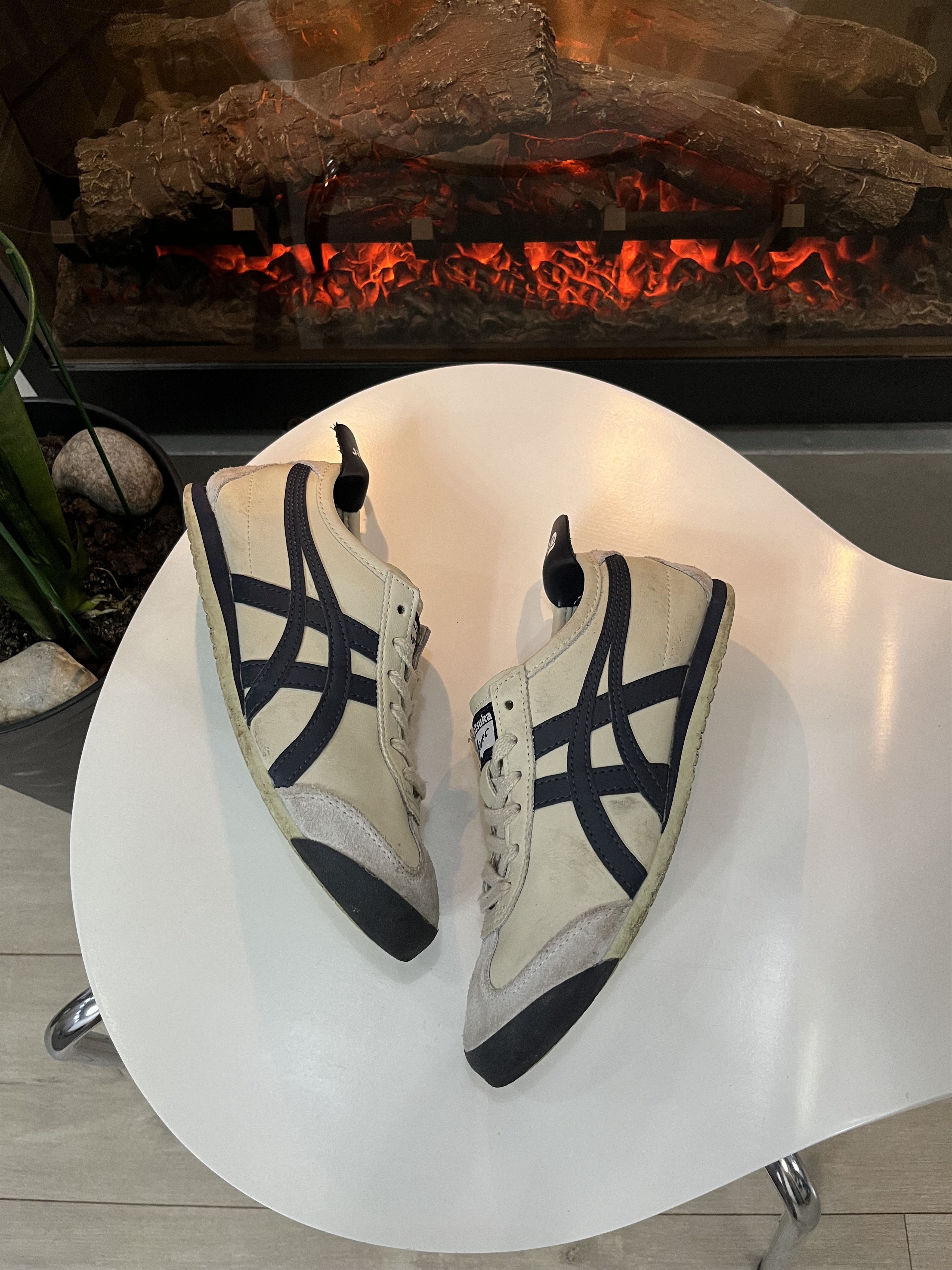 Asics 🔥00'ONITSUKA TIGER ASICS MEXICO 66 VINTAGE LEATHER SNEAKERS Size US 7 / IT 37 - 3 Thumbnail
