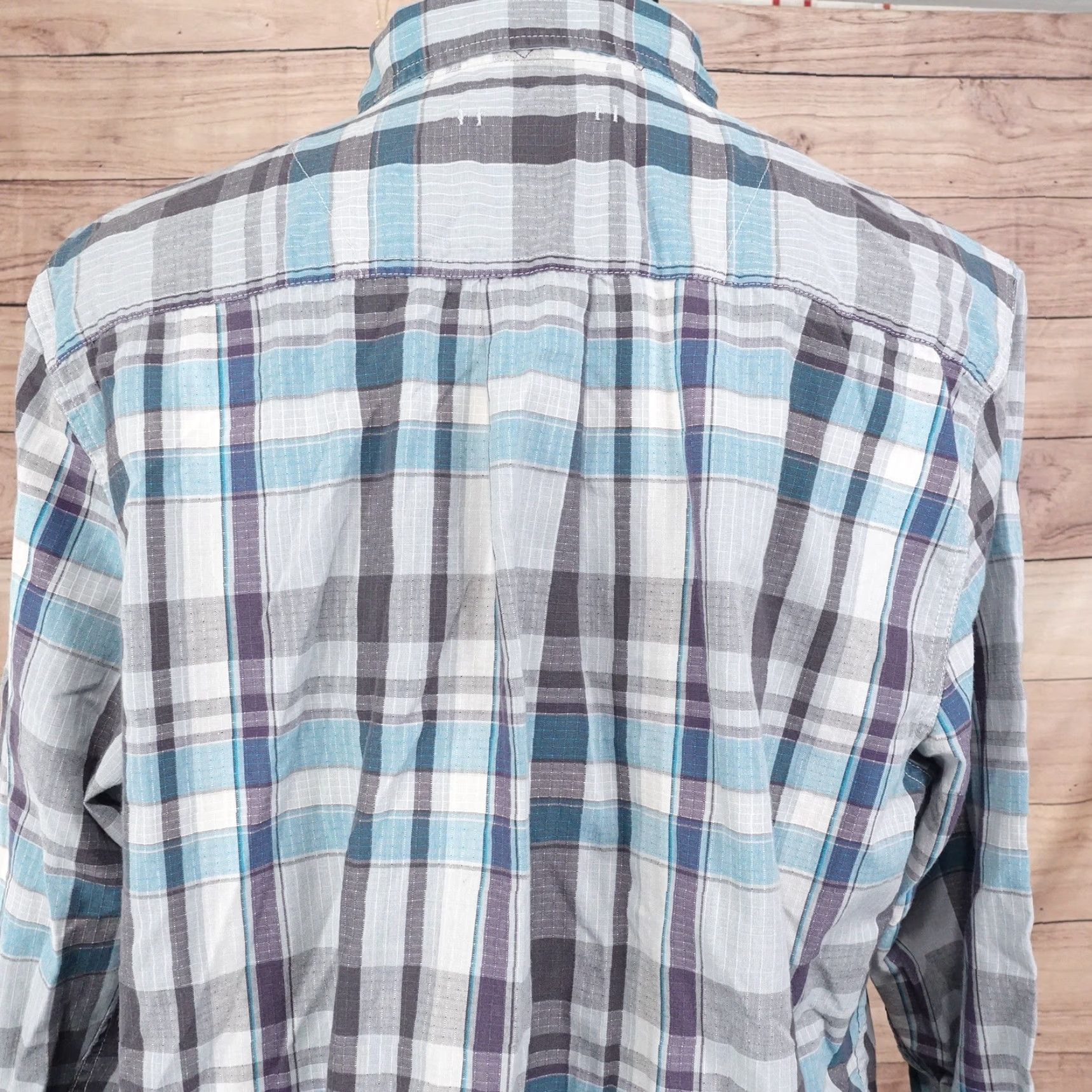 The North Face The North Face Shirt Mens XL Blue Plaid Button Down Long Sleeve Outdoor -04 Size US XL / EU 56 / 4 - 5 Thumbnail