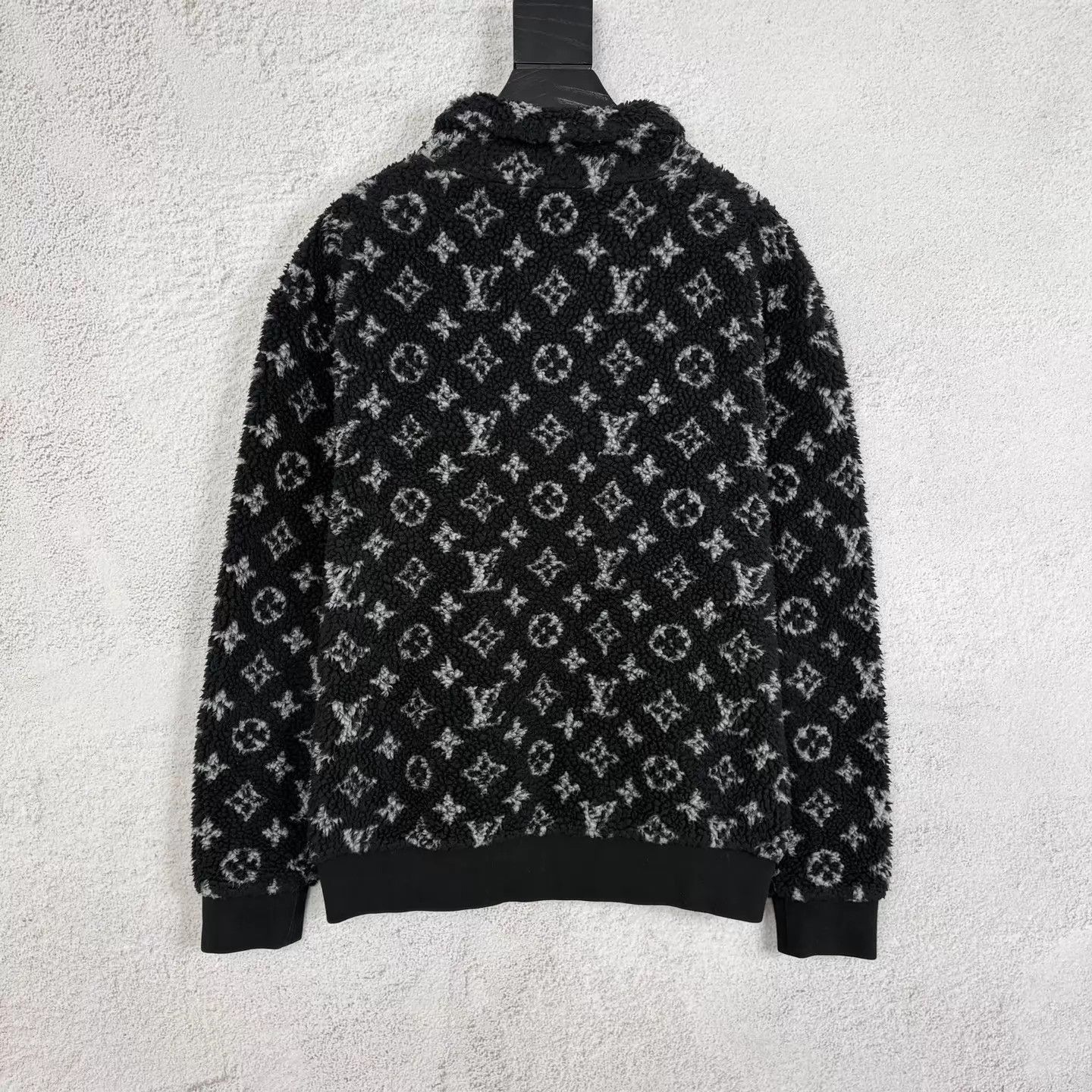 Louis Vuitton LV Monogram Fleece Teddy Jacket Black S Size US S / EU 44-46 / 1 - 2 Thumbnail