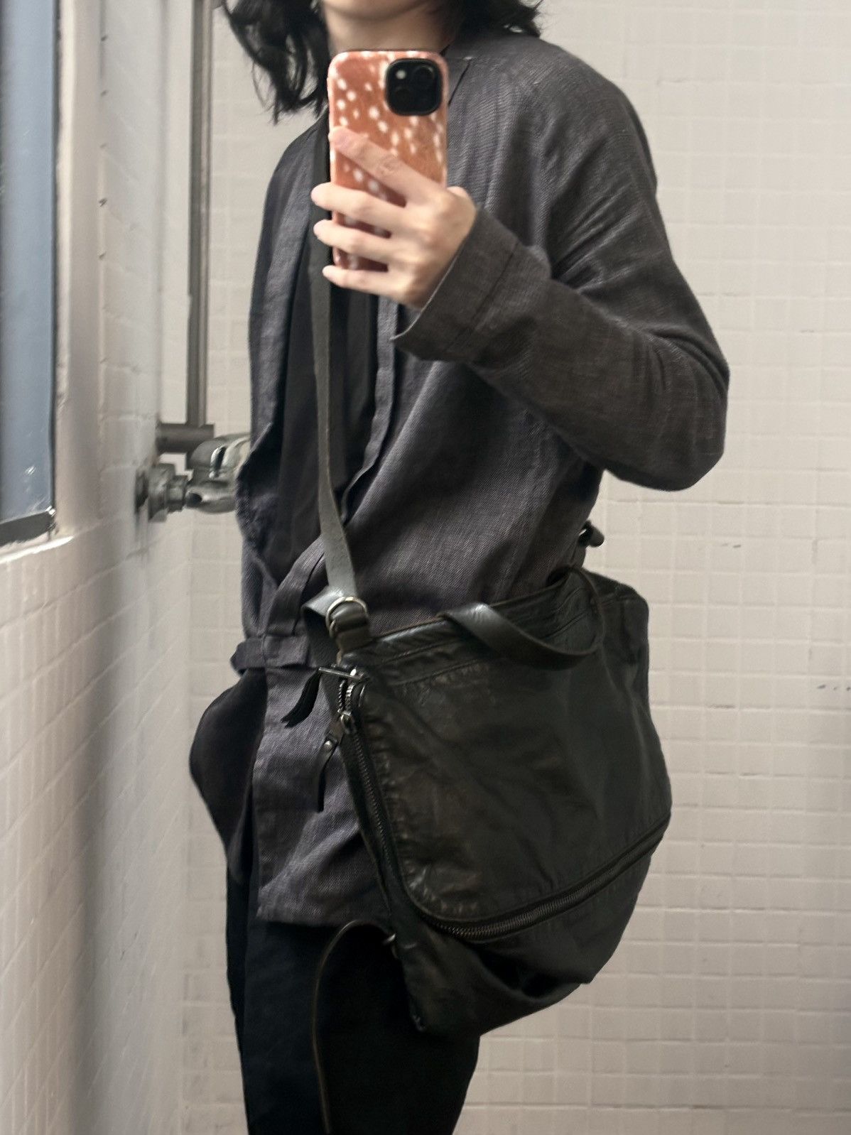 Maison Margiela Maison Margiela｜SS2016 Crinkled Leather Crossbody/Backpack Size ONE SIZE - 2 Thumbnail