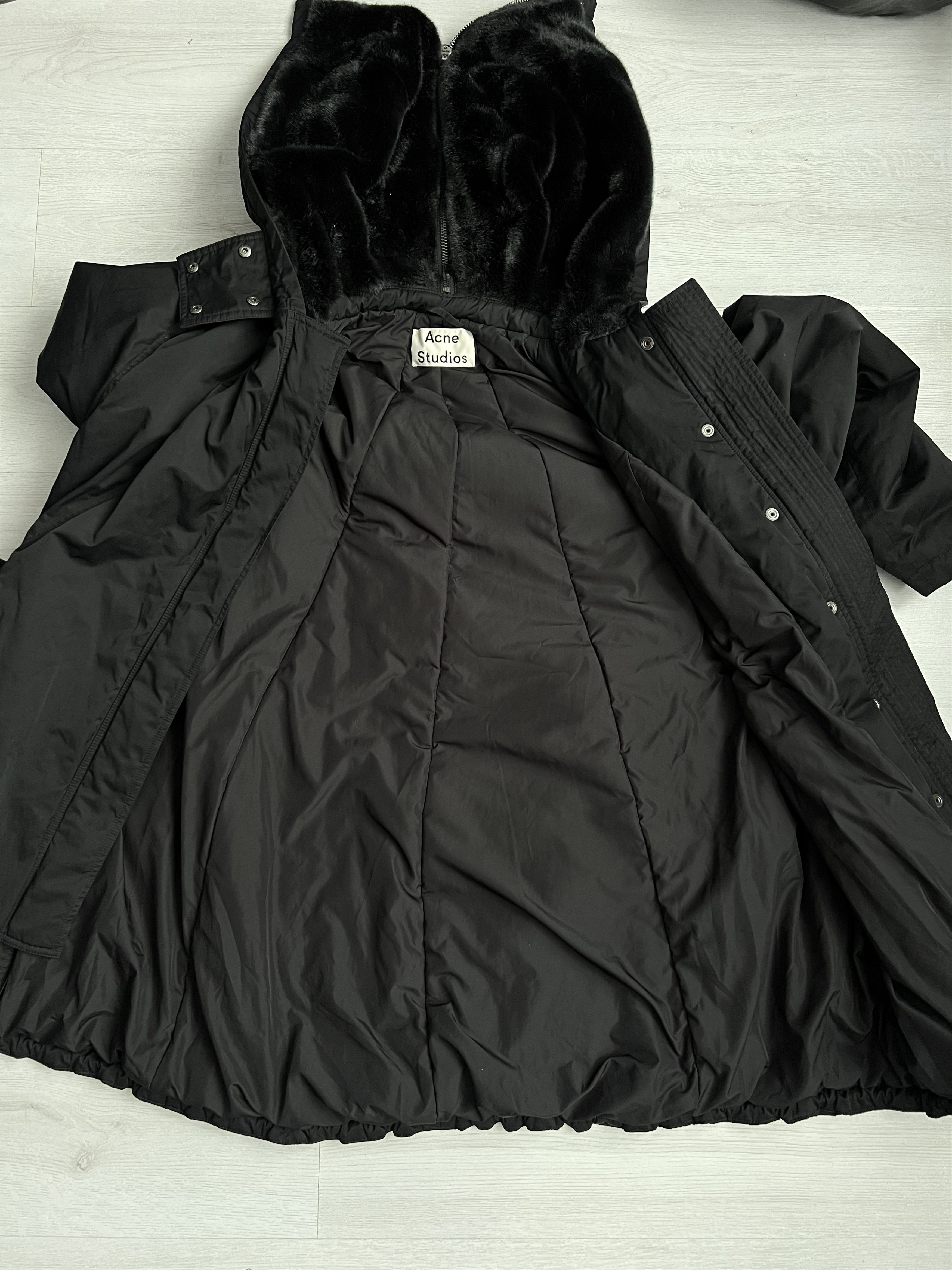 Acne Studios Acne Studios Amory Oversized Faux Fur Lined Hooded Parka Size XS / US 0-2 / IT 36-38 - 6 Thumbnail