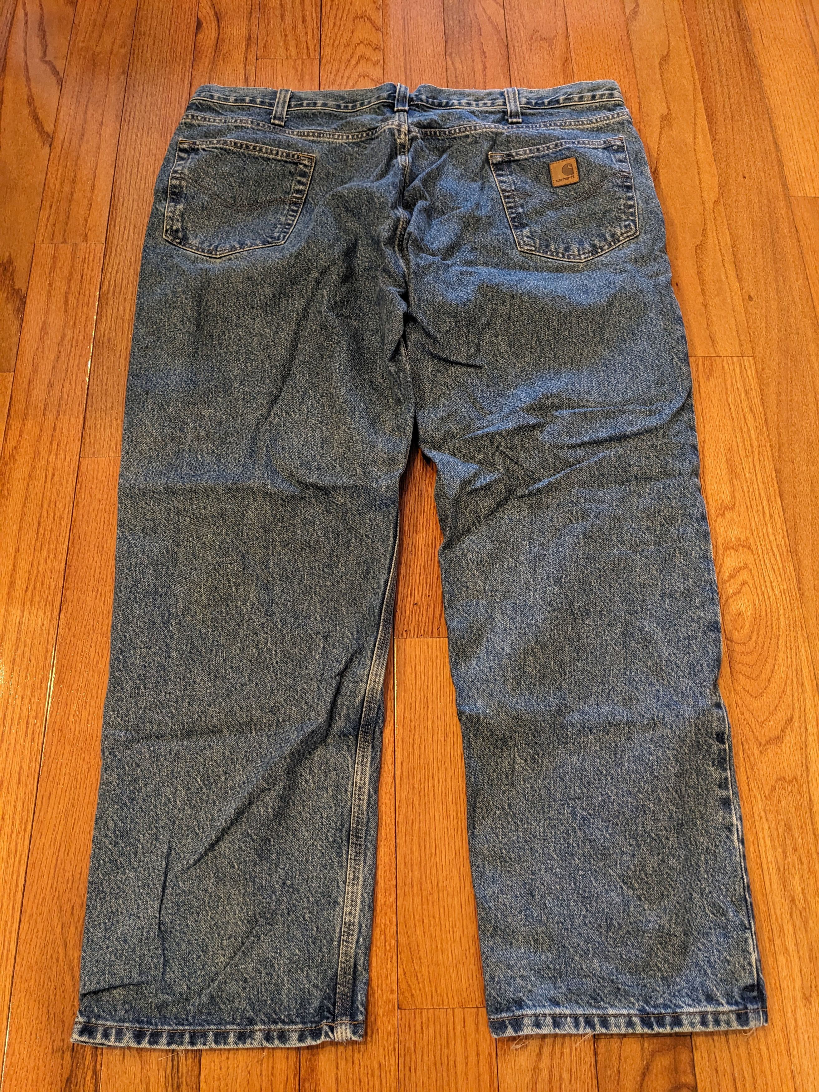 Carhartt × Vintage Vintage Y2K Carhartt 44 x 30 Relaxed Fit Blue Denim Jeans Size US 44 / EU 60 - 1 Thumbnail