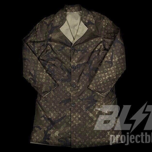 Louis Vuitton 2017 SUPREME X LOUIS VUITTON REVERSIBLE TRENCH COAT JACKET Size US M / EU 48-50 / 2 - 1 Thumbnail