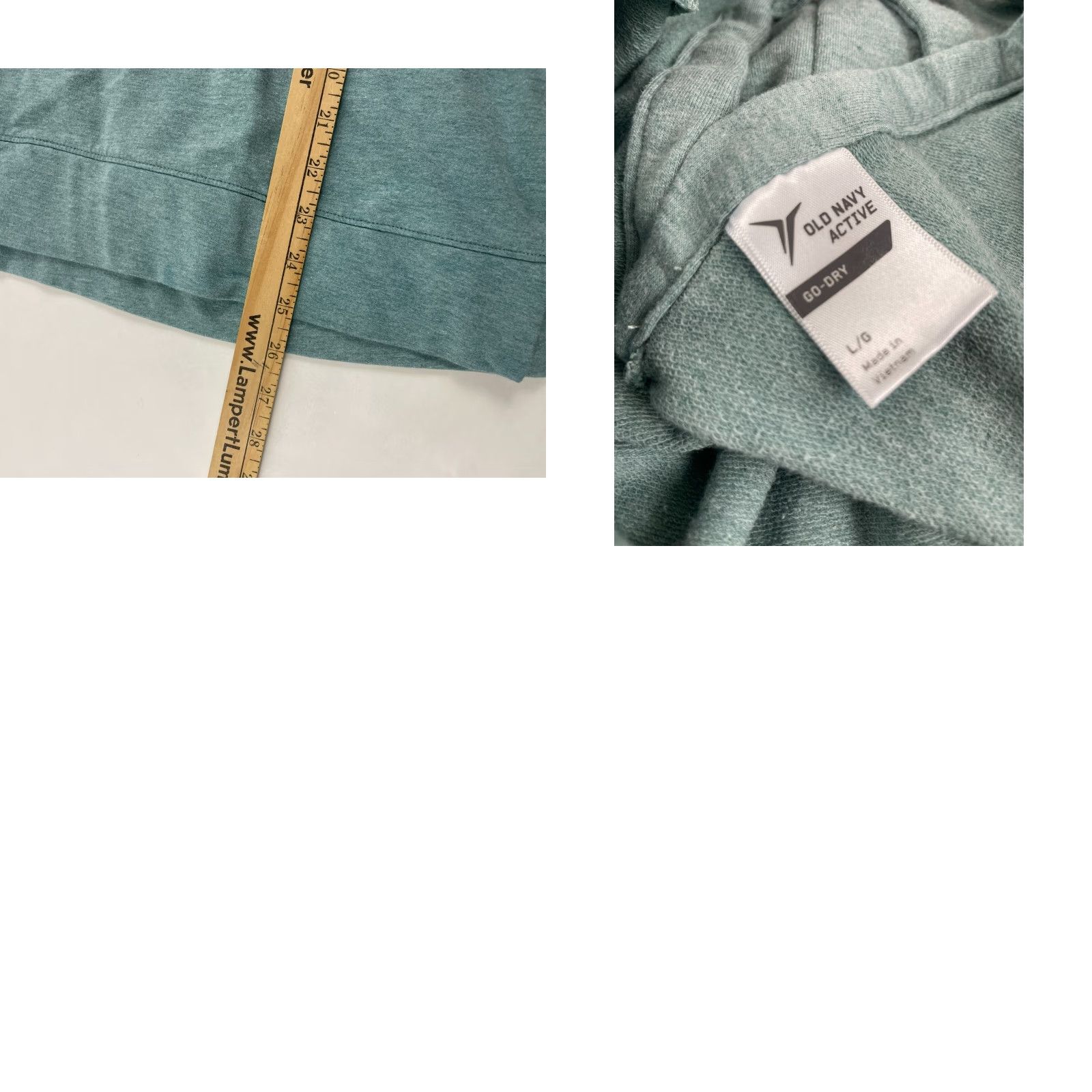Old Navy Old Navy Active Shirt Women's L Green Long Sleeve Boatneck Go-Dry Thumb Hole Shirt Adults Womens Size L / US 10 / IT 46 - 8 Thumbnail