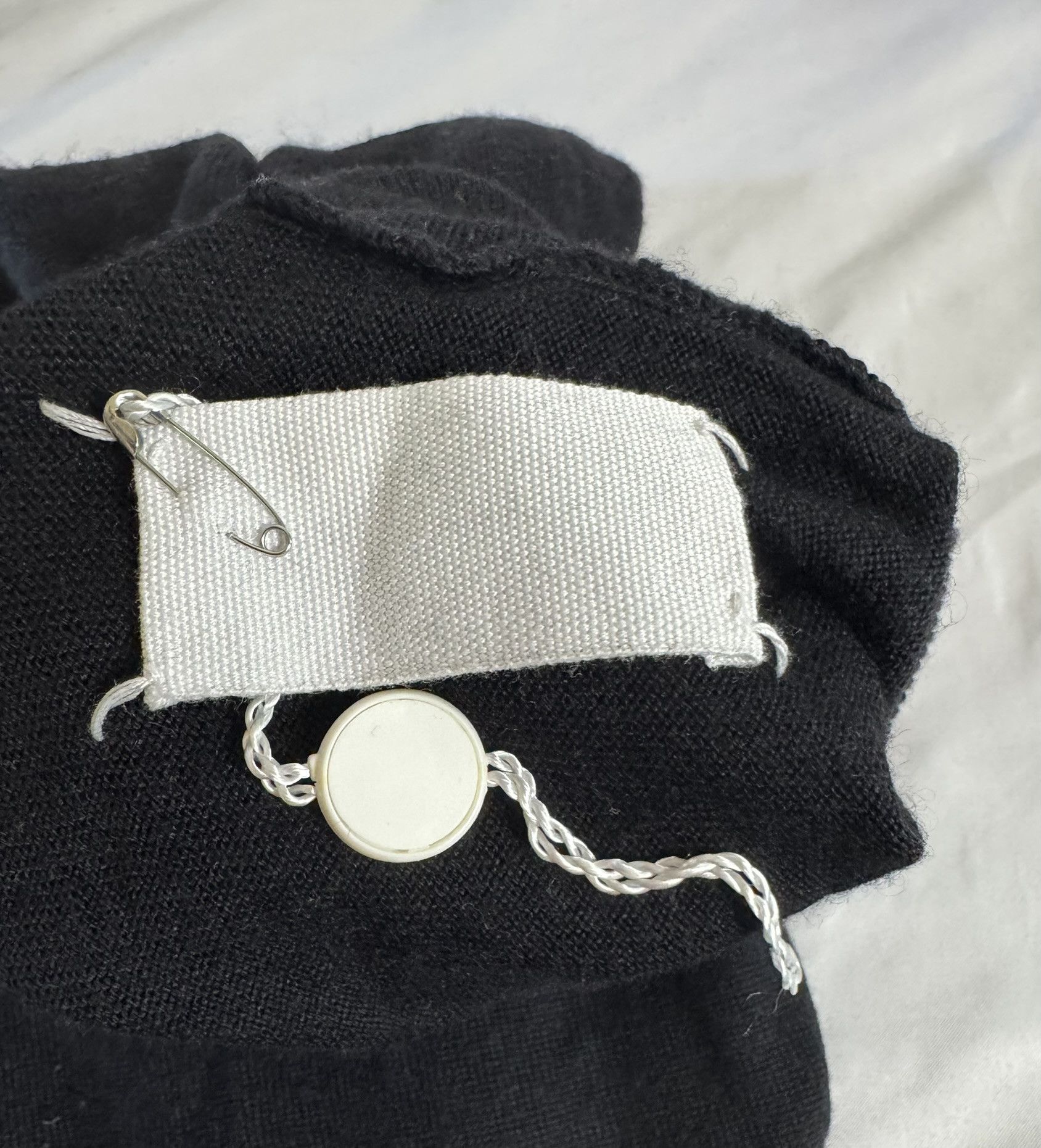 Comme des Garcons Martin Margiela F/W 2007 Black Wool Silk Loop Sleeve Size L / US 10 / IT 46 - 5 Thumbnail