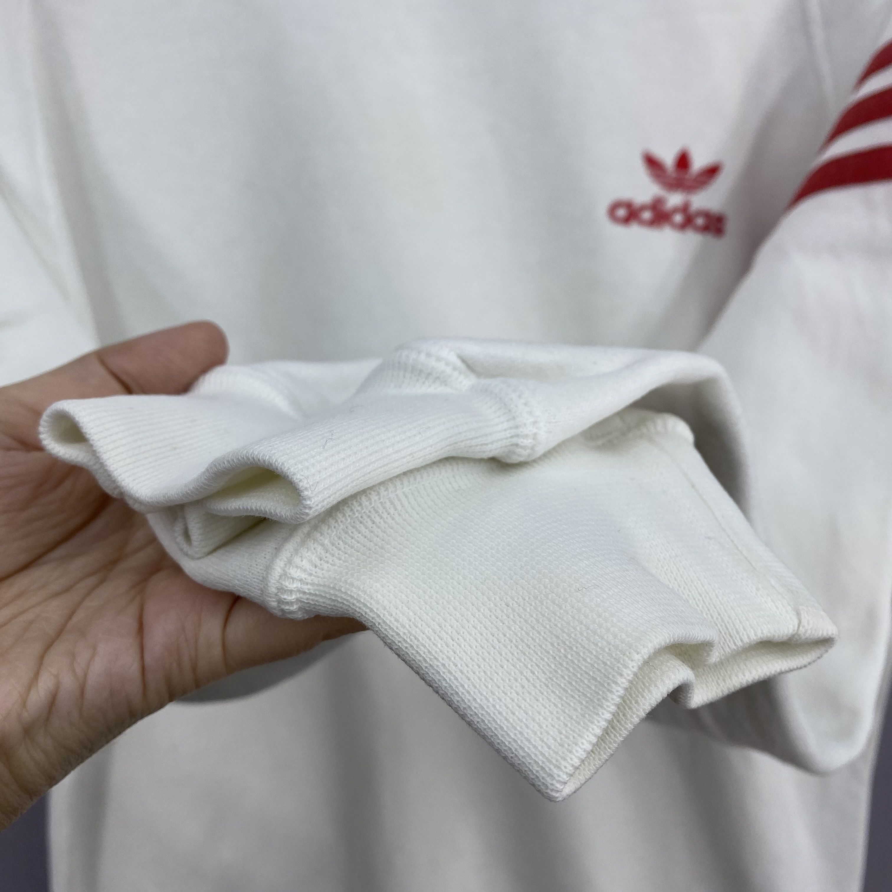 Adidas Vintage 90s Adidas Descente Sweatshirt Red Trefoil Jumper Size US M / EU 48-50 / 2 - 5 Thumbnail