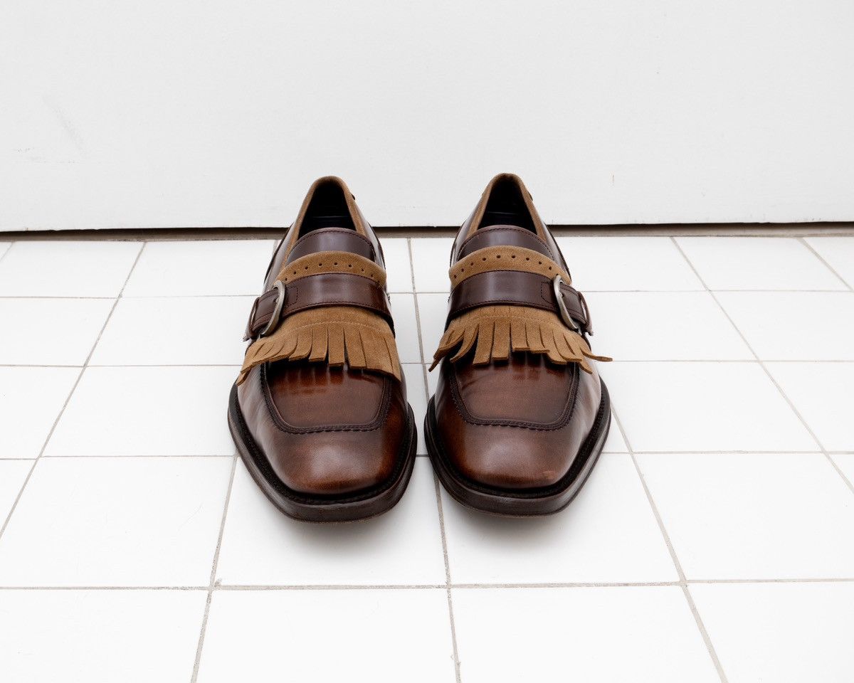 Salvatore Ferragamo Salvatore Ferragamo Monk Strap Shoes Tassel Brown Loafers Size US 8.5 / EU 41-42 - 5 Thumbnail